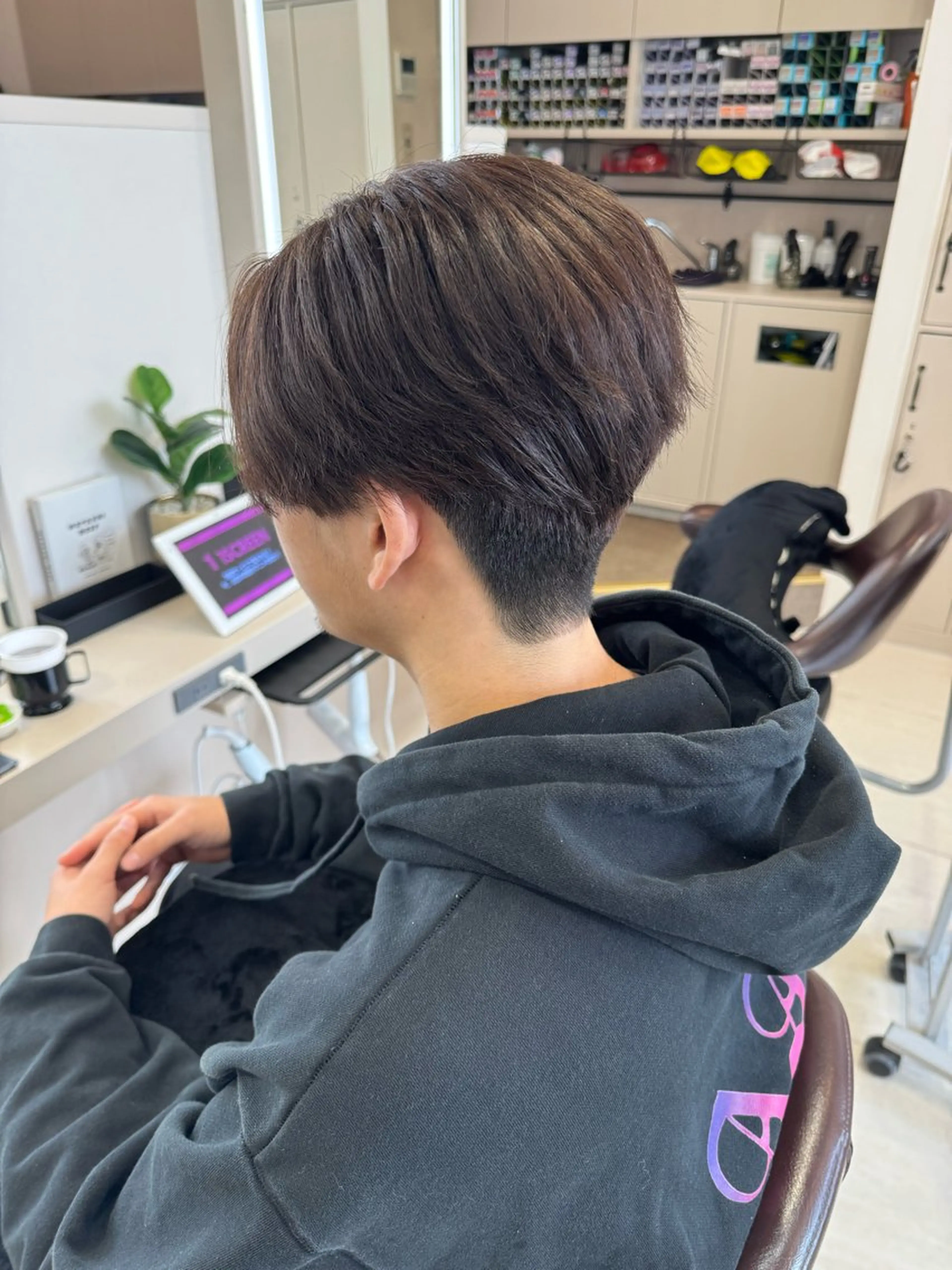 ショート メンズ カット ヘアカラー トリートメント パーマ/ハイトーン /吉田眞のヘアスタイル