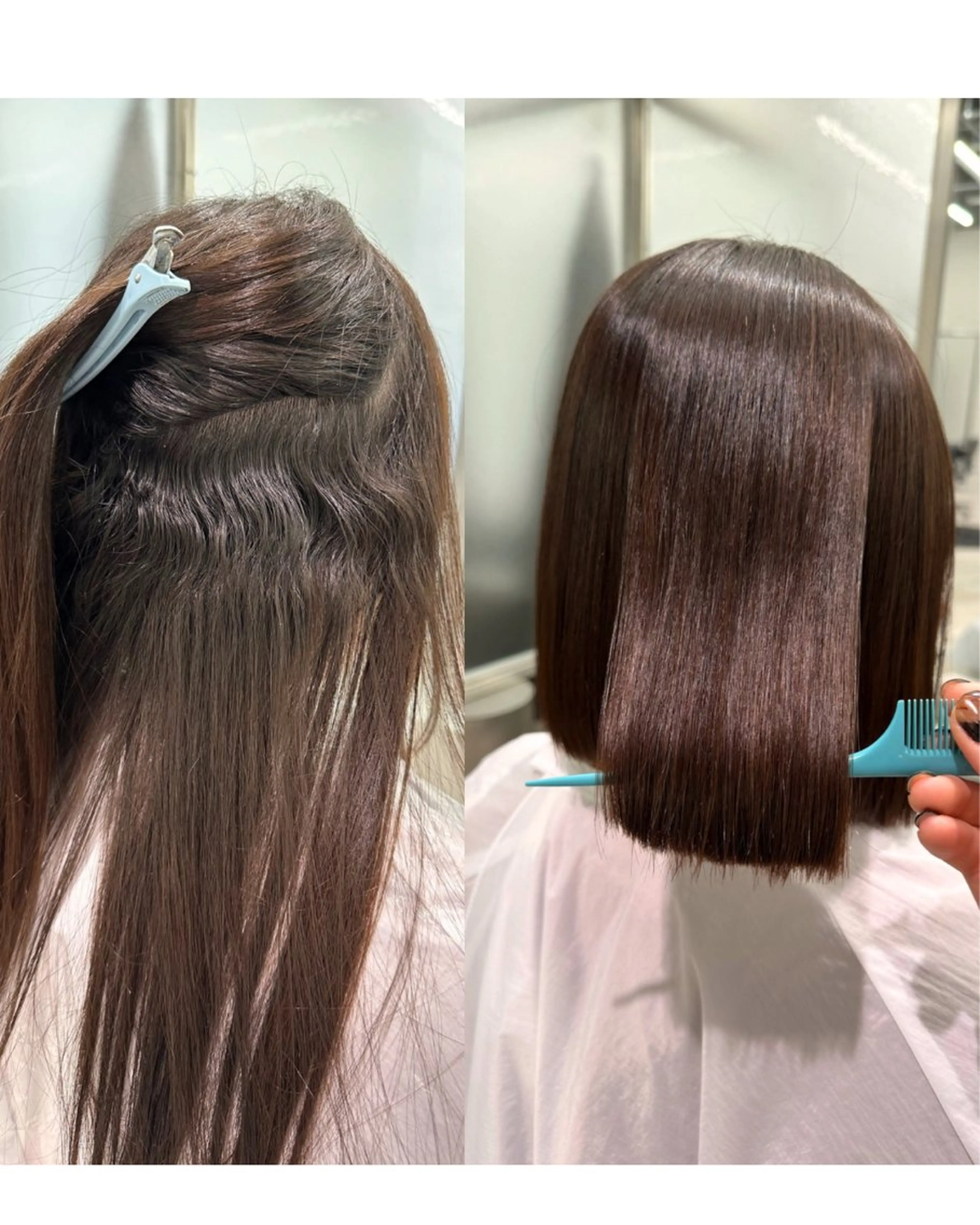 ショート カット 縮毛矯正 iroha半個室 大阪/ボブ/縮毛矯正のヘアスタイル