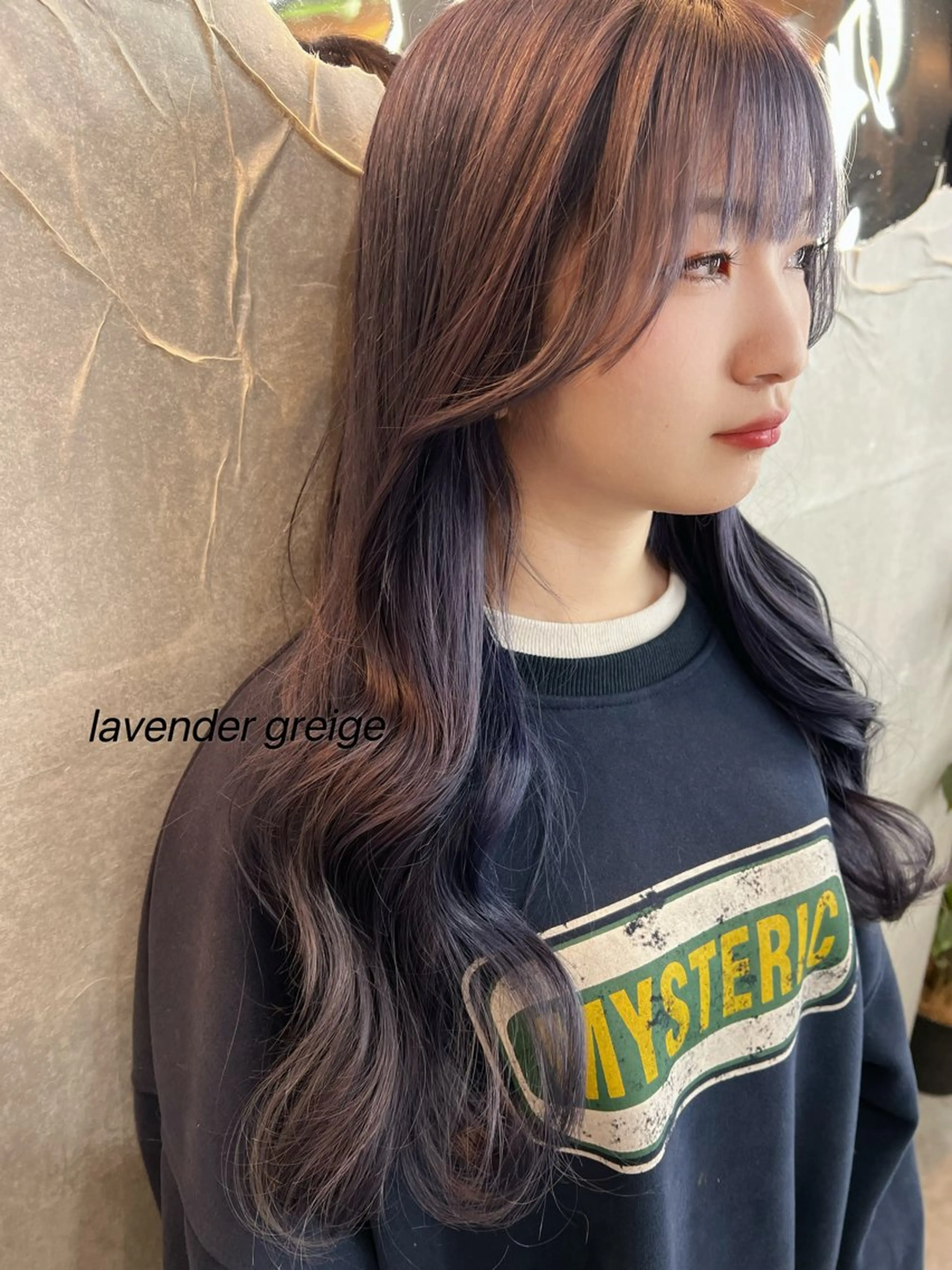 ロング カラー ラベンダーカラー ヘアカラー さくら🔅 ungu iE🔅のヘアスタイル