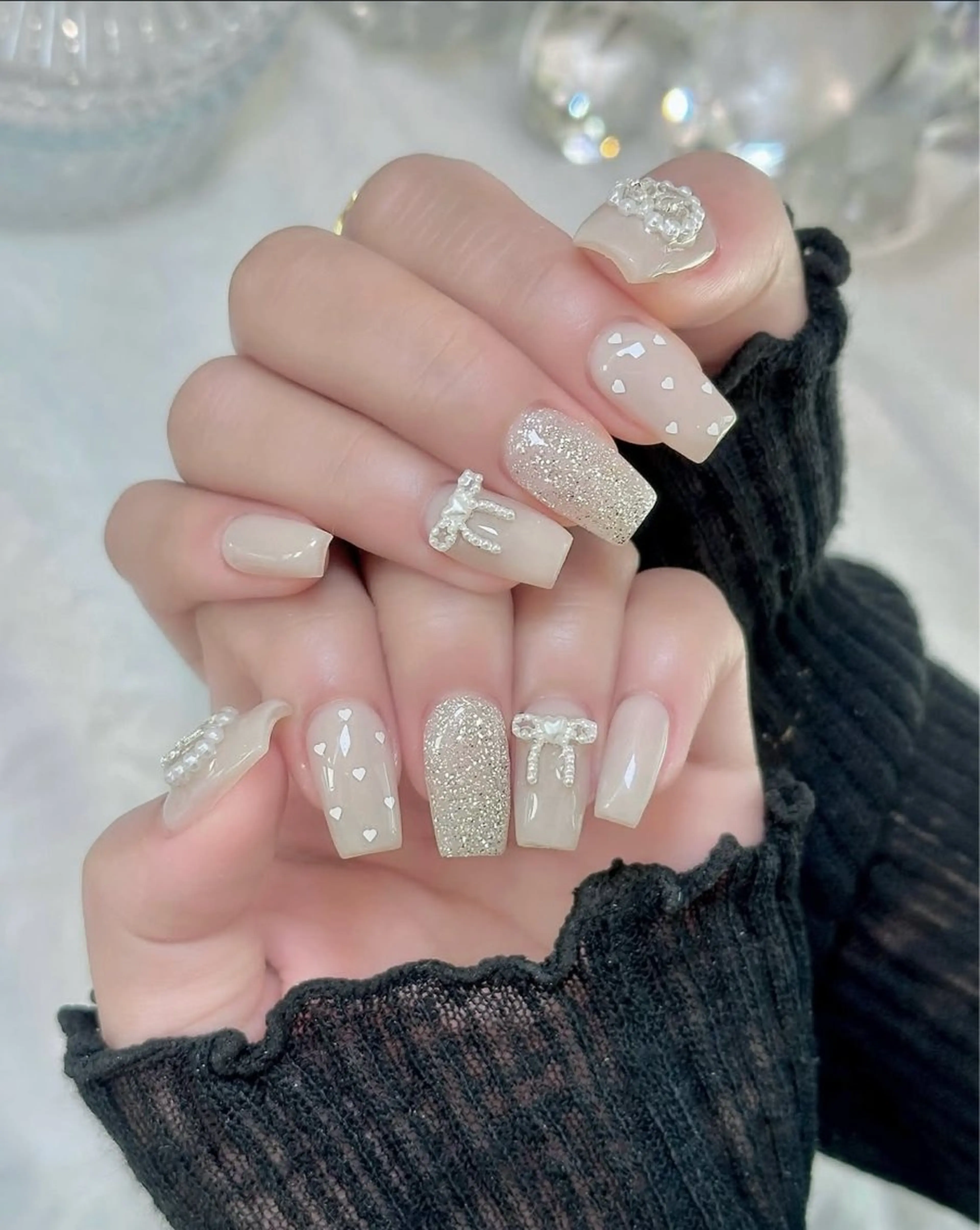 ネイル 持ち込み ハンドネイル JISOO ANA.CHUOのネイルデザイン