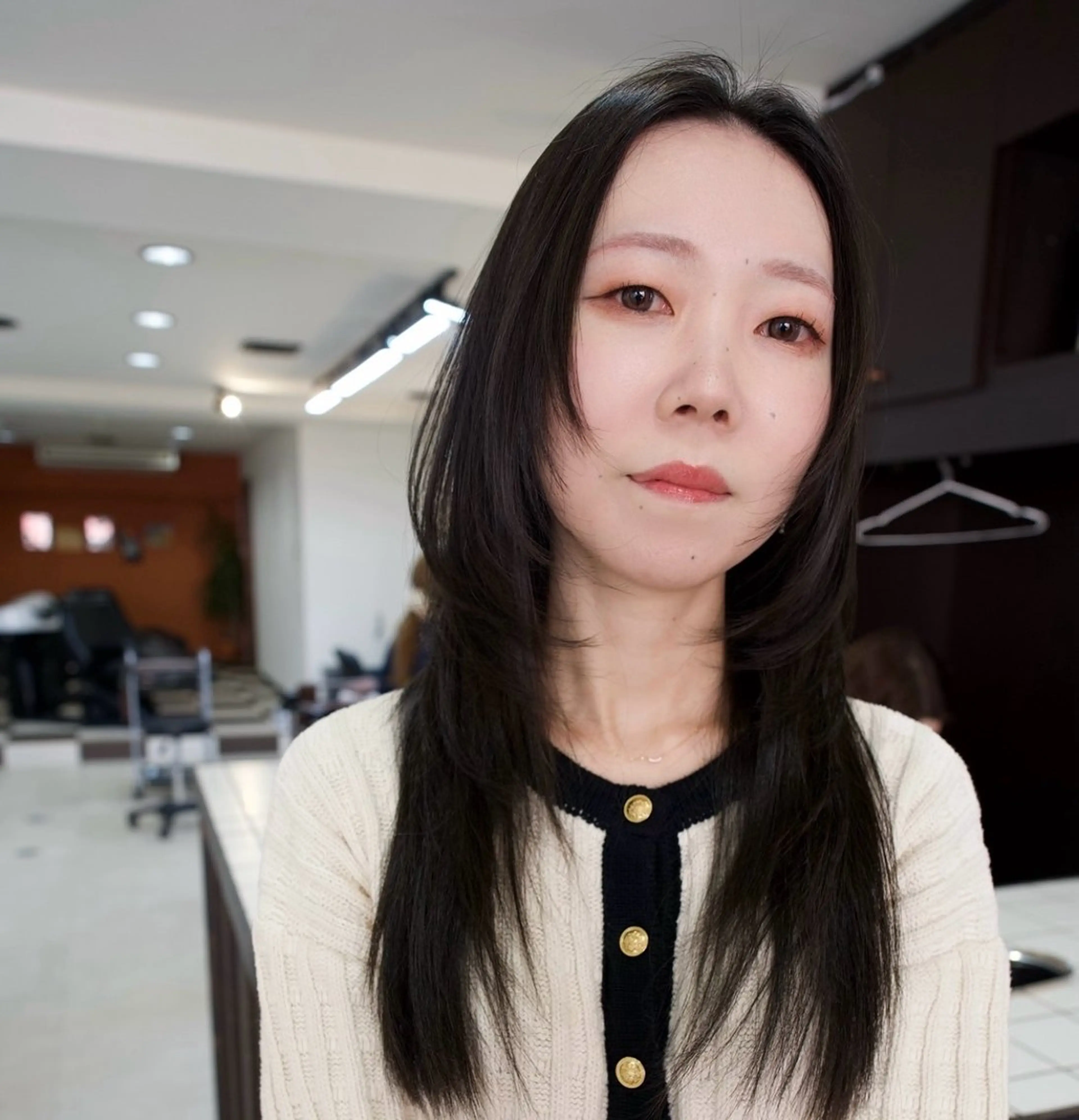 セミロング ハッシュカット カット ヘアカラー 【シクネ】ユウダイ お顔まわりカット💎のヘアスタイル