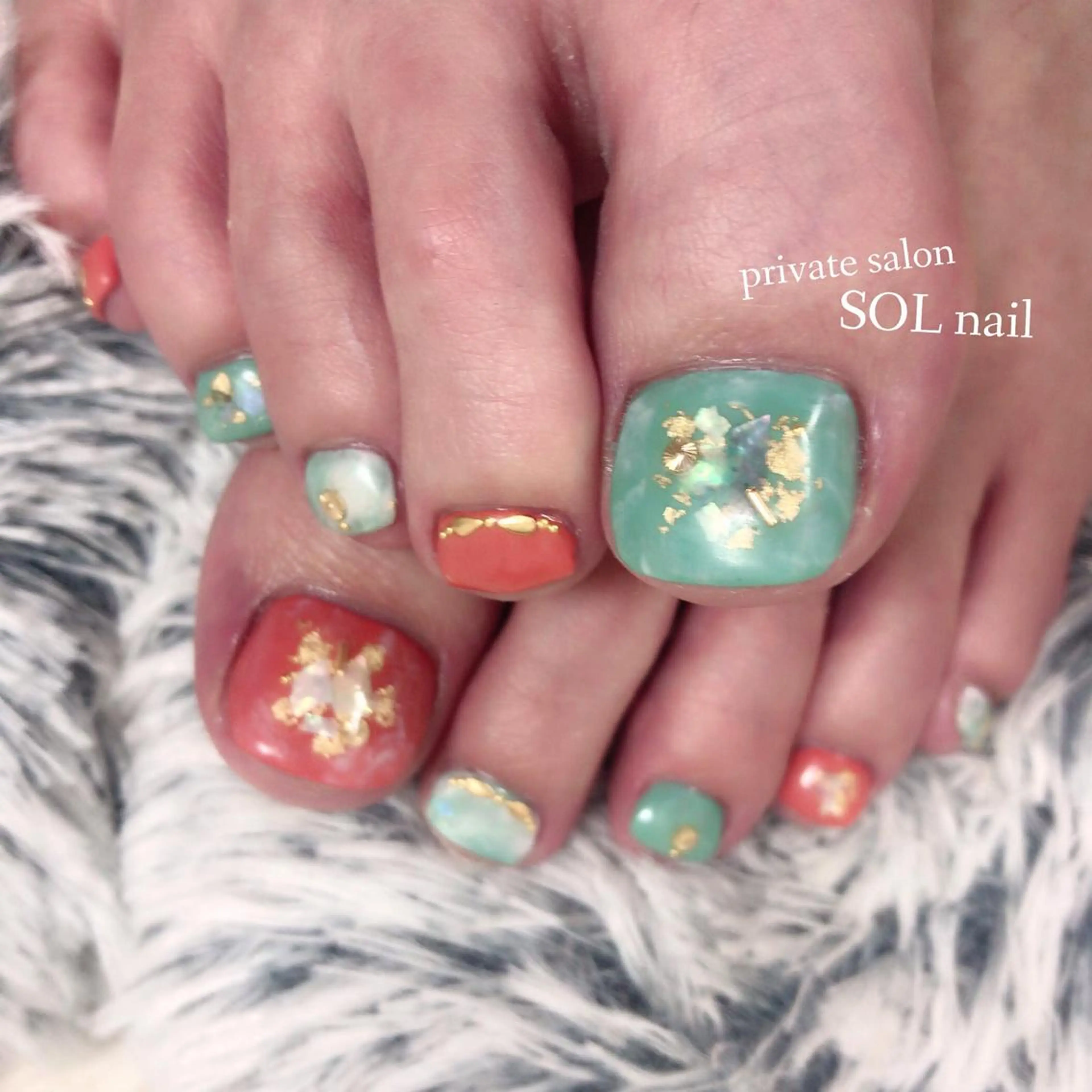 ネイル フットネイル SOL NAILのネイルデザイン