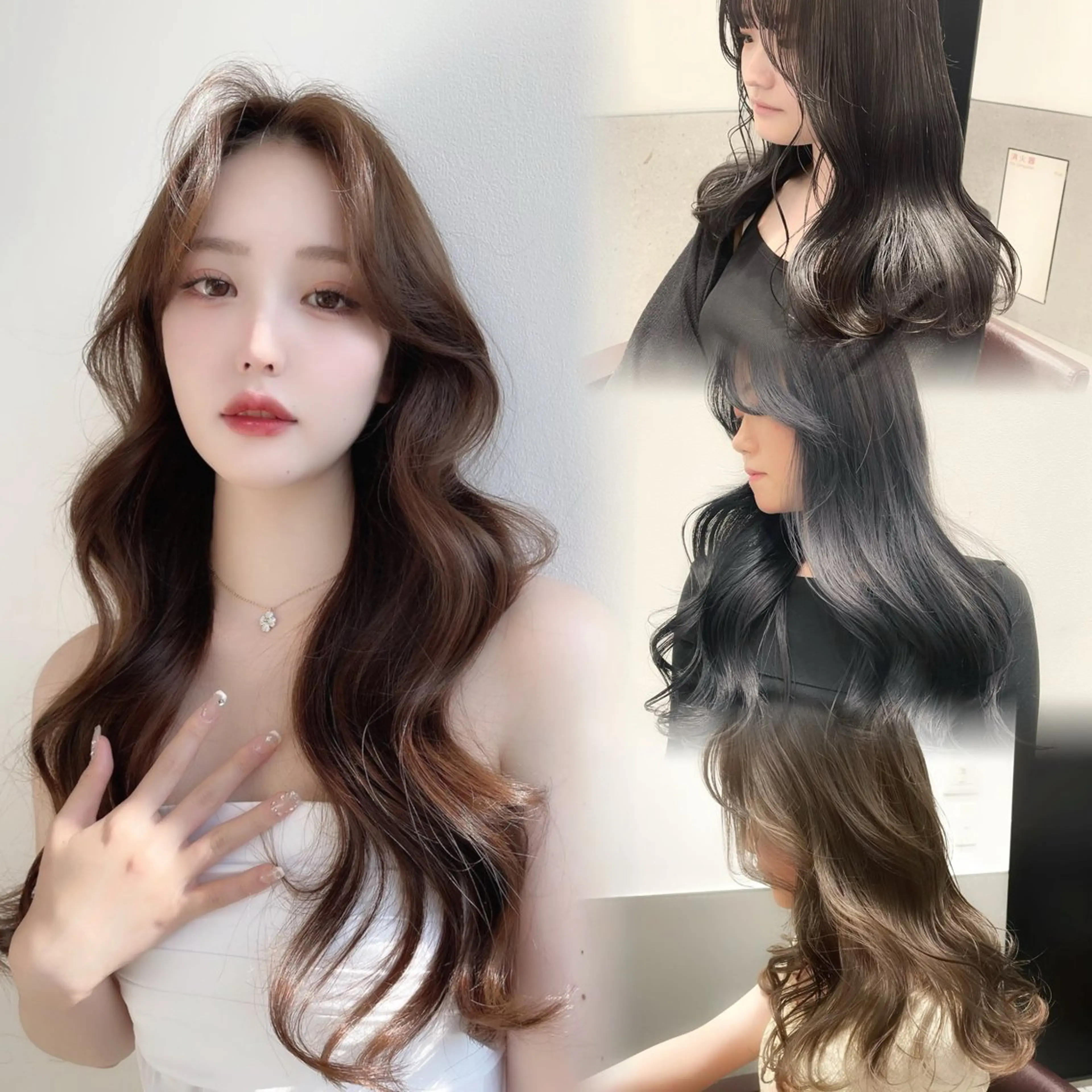 ロング カラー ヘアアレンジ ロングレイヤー ベージュカラー 黒髪 ブリーチ ブルーカラー カット ヘアカラー トリートメント ヘアセット SALOWIN原宿ash店所属・憧れの艶ハイトーンへ 🌙サイダサキのヘアスタイル