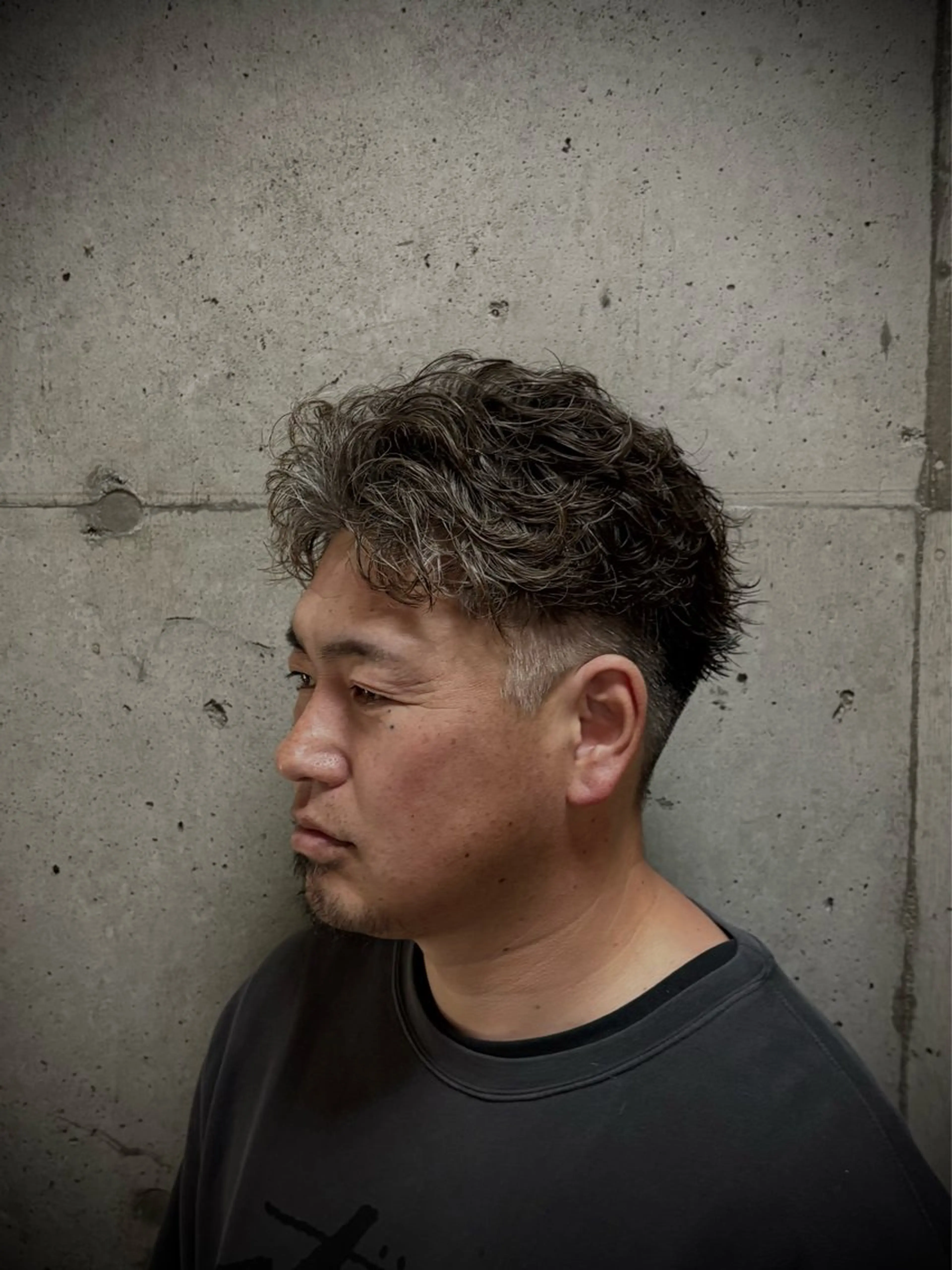パーマ メンズ カット パーマ 永井 皓大のヘアスタイル