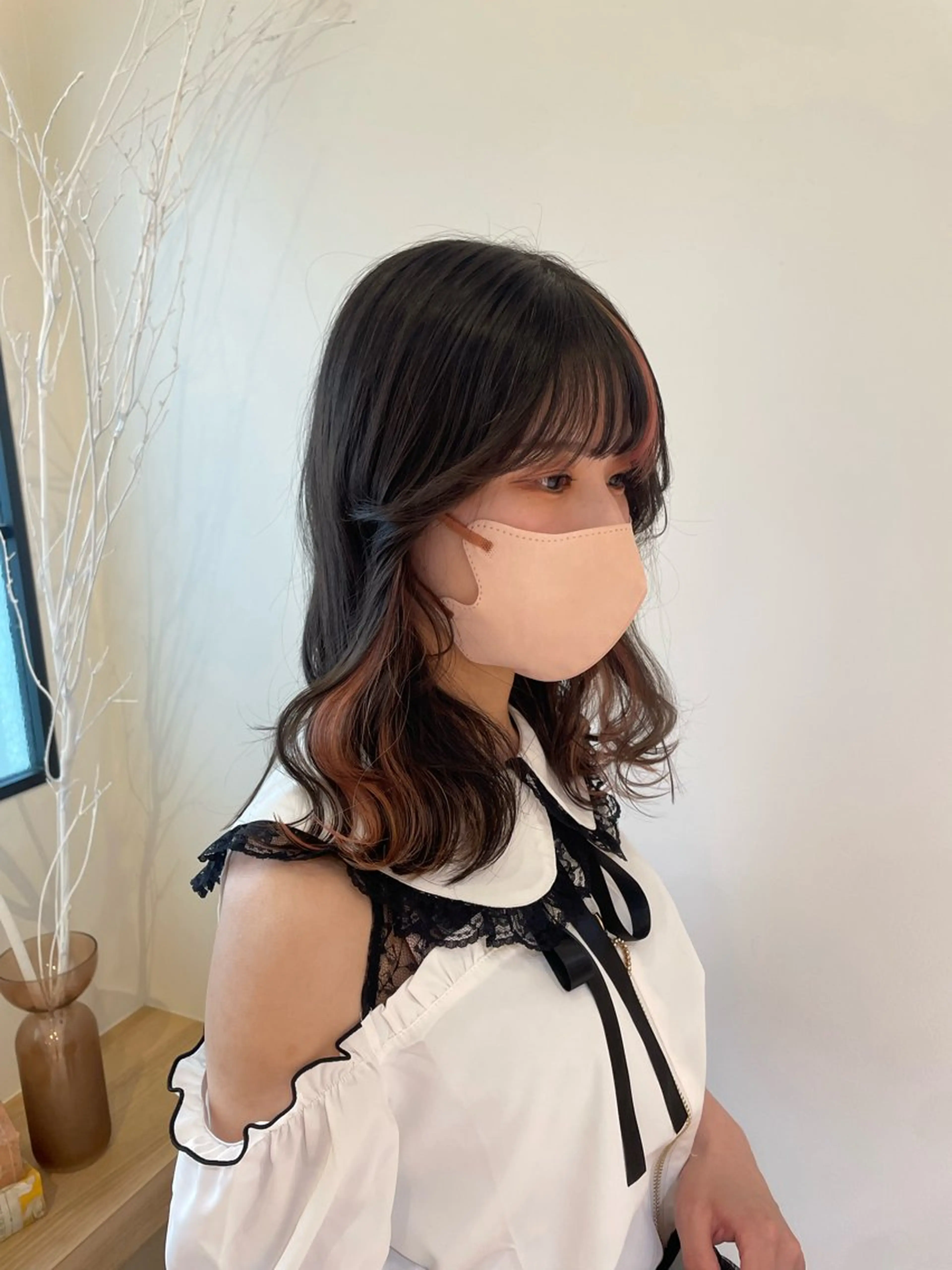 ミディアム カラー Osoko Hiyoriのヘアスタイル