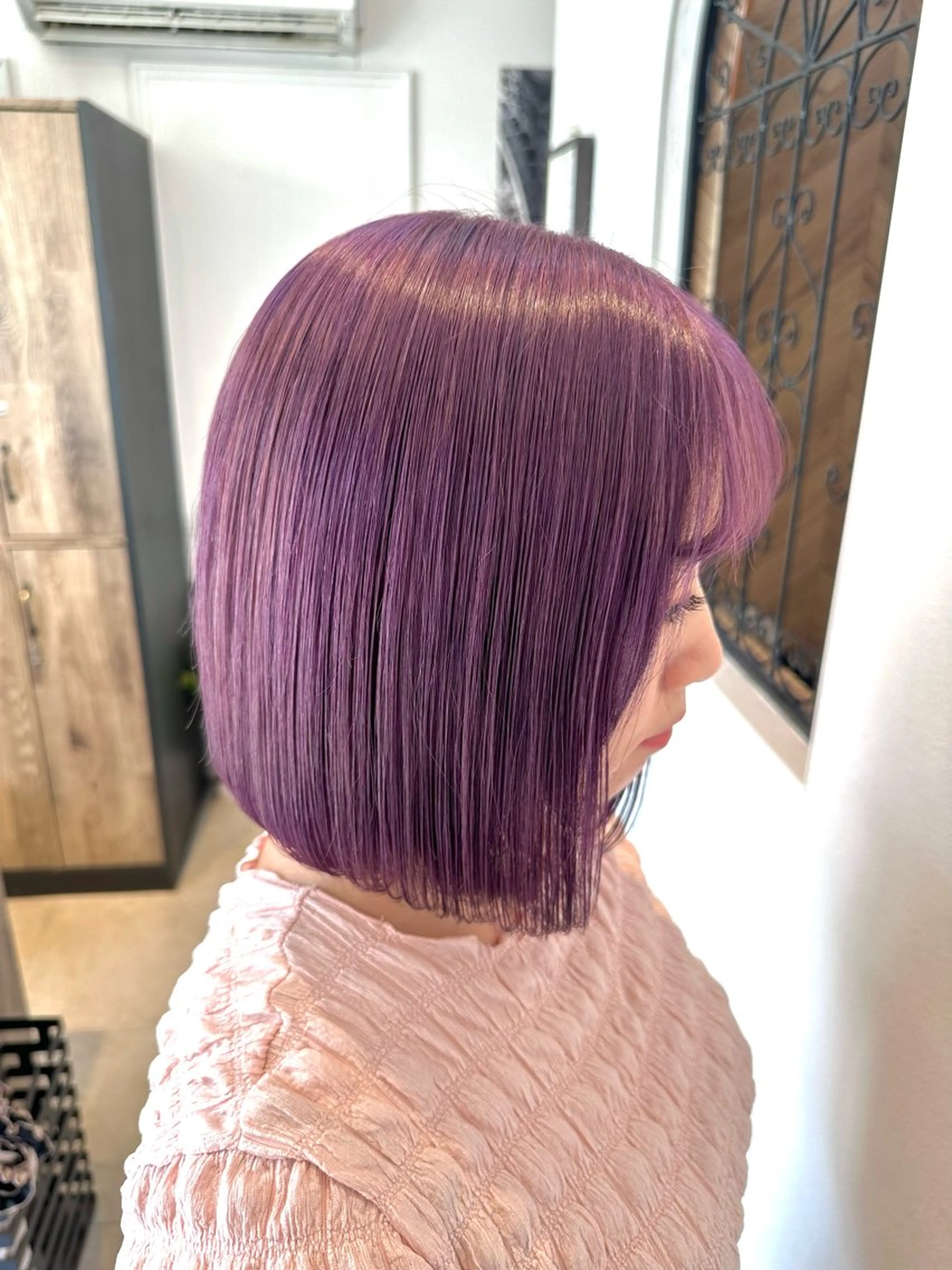 ショート ヘアカラー トリートメント Rio🎀顔周り♡ 透明感カラー♡のヘアスタイル