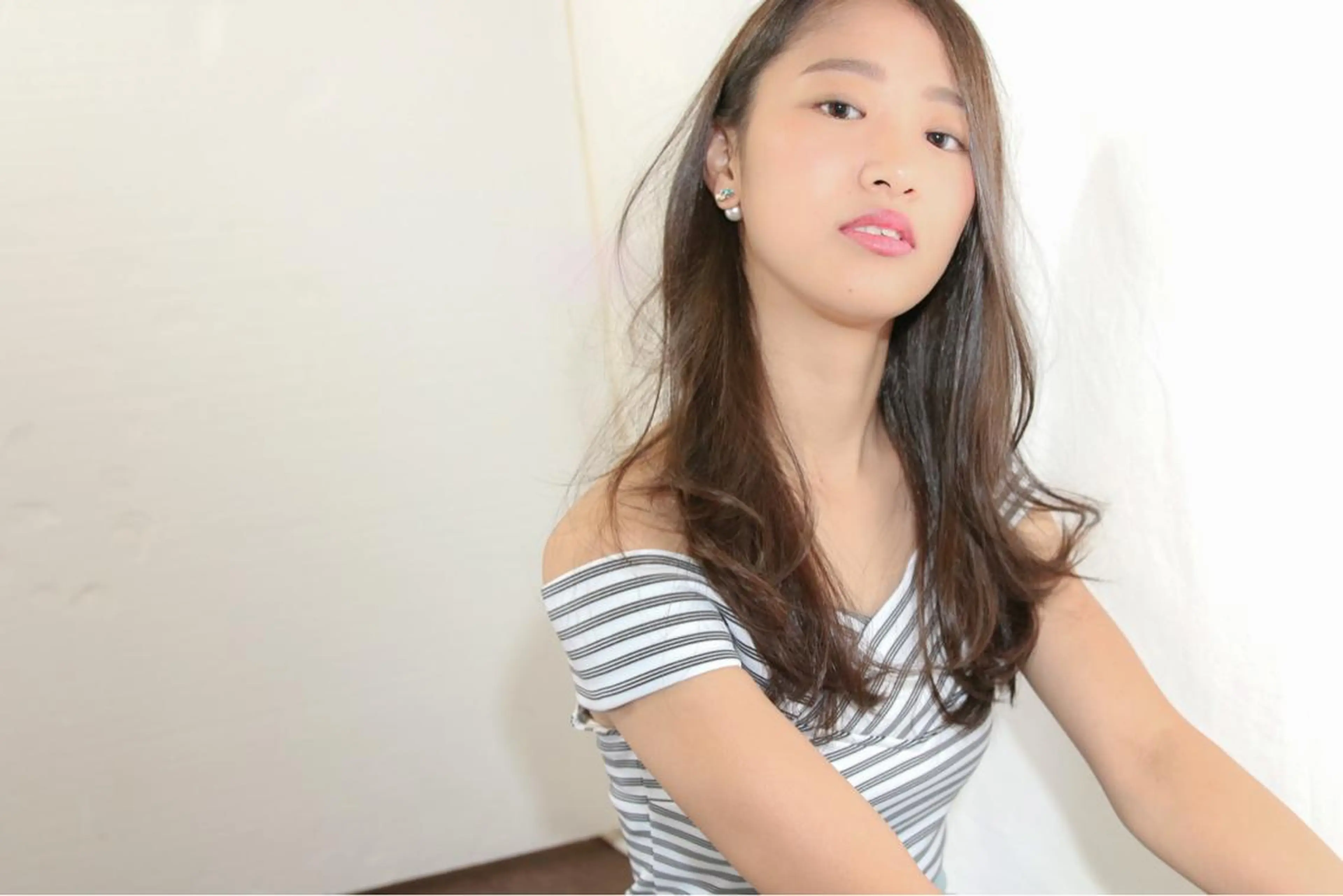 ロング カラー 中村 海のヘアスタイル