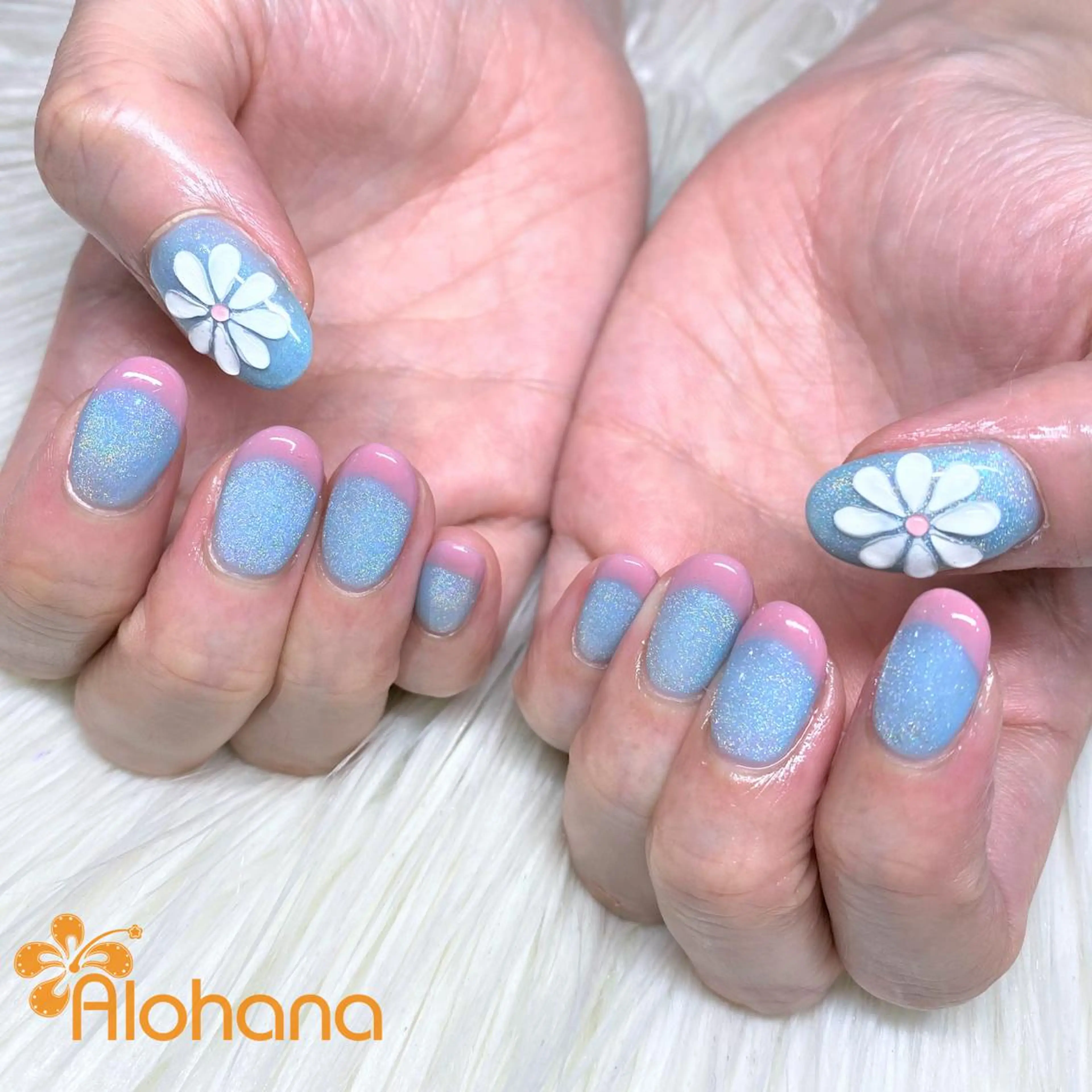 ネイル フラワーネイル ハンドネイル Alohana Minaのネイルデザイン