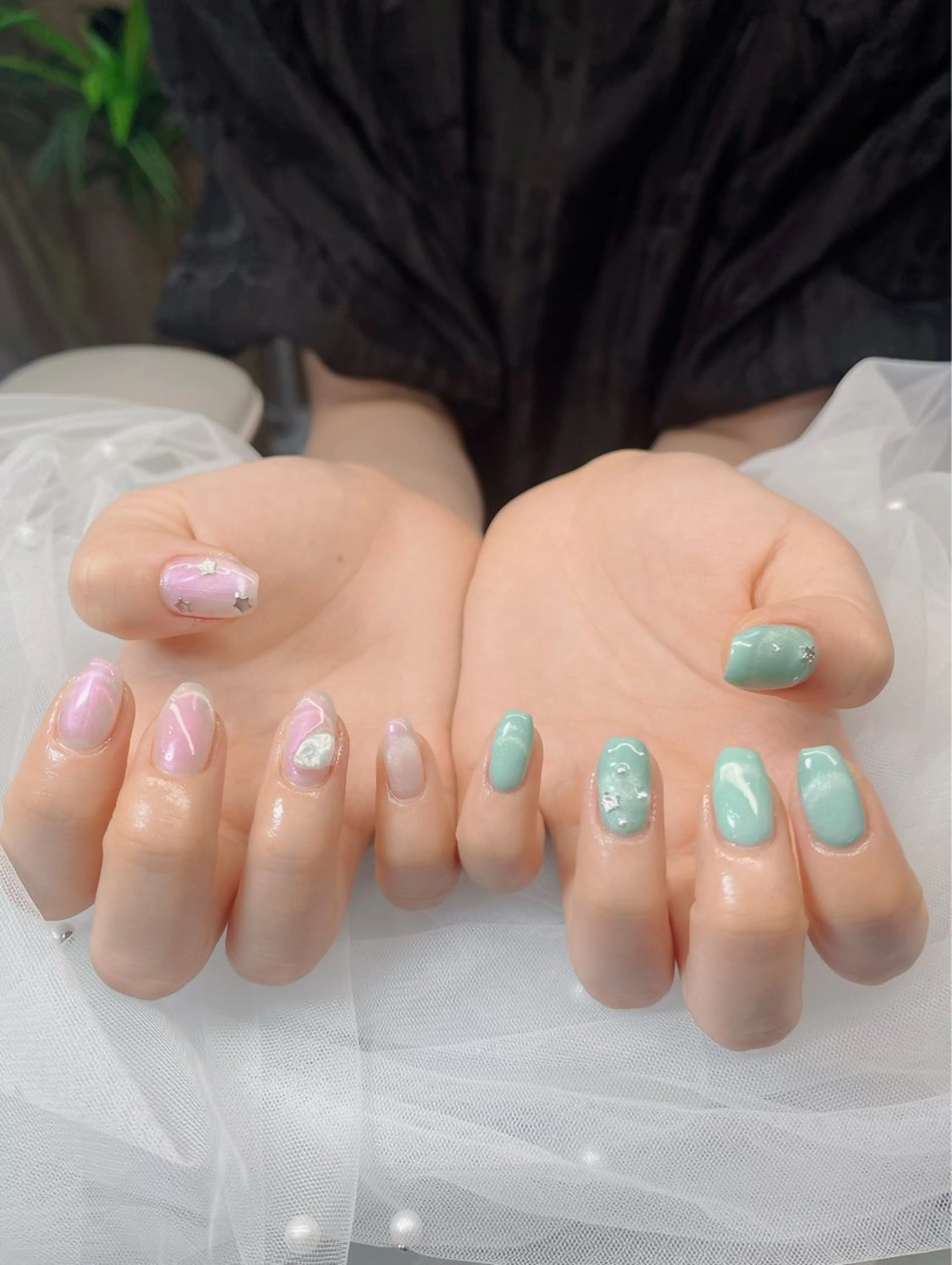 ネイル ハイネイル 自宅サロンのネイルデザイン