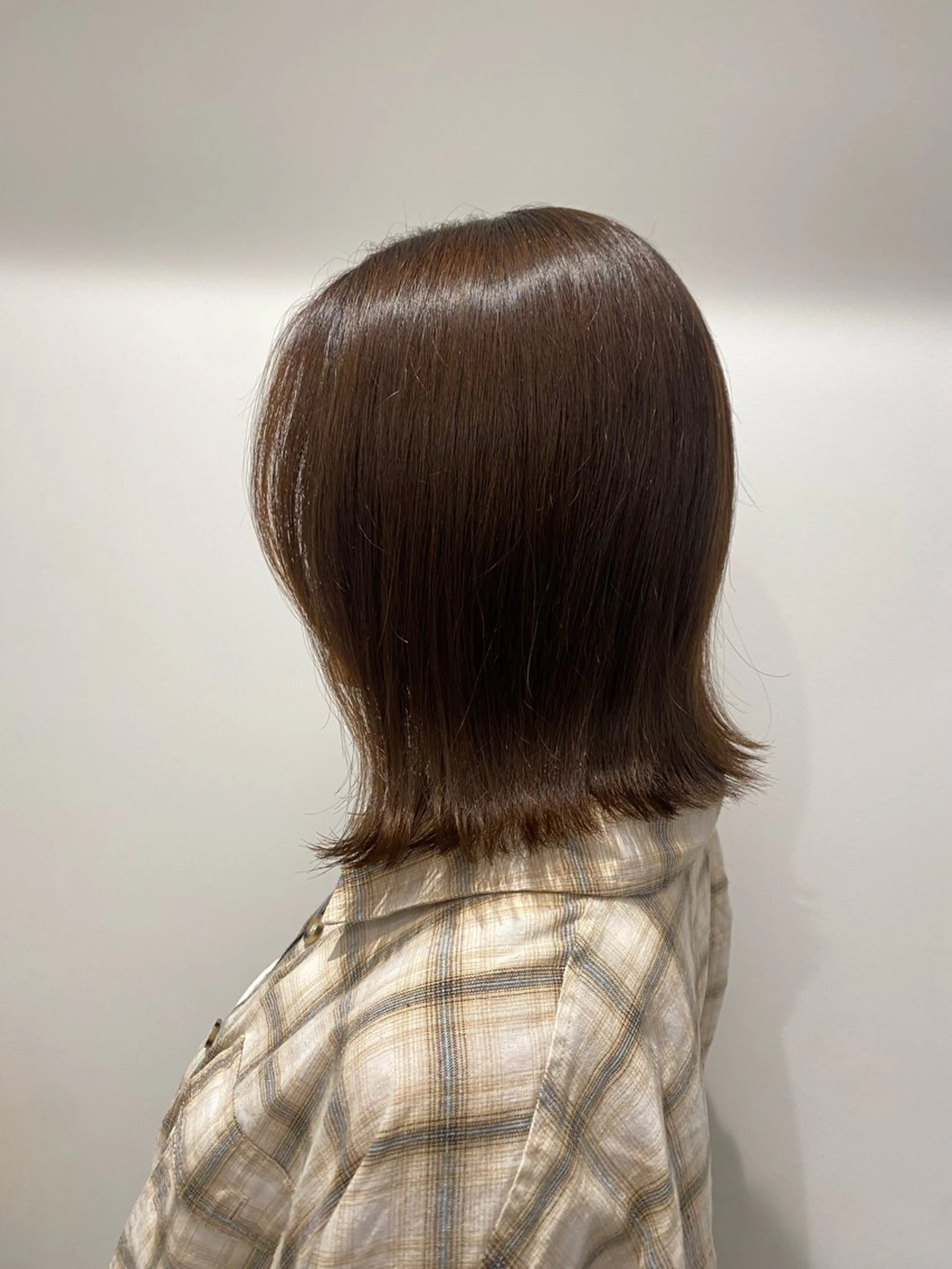 ミディアム ヘアカラー ゅぃ /韓国風/顔周りのヘアスタイル