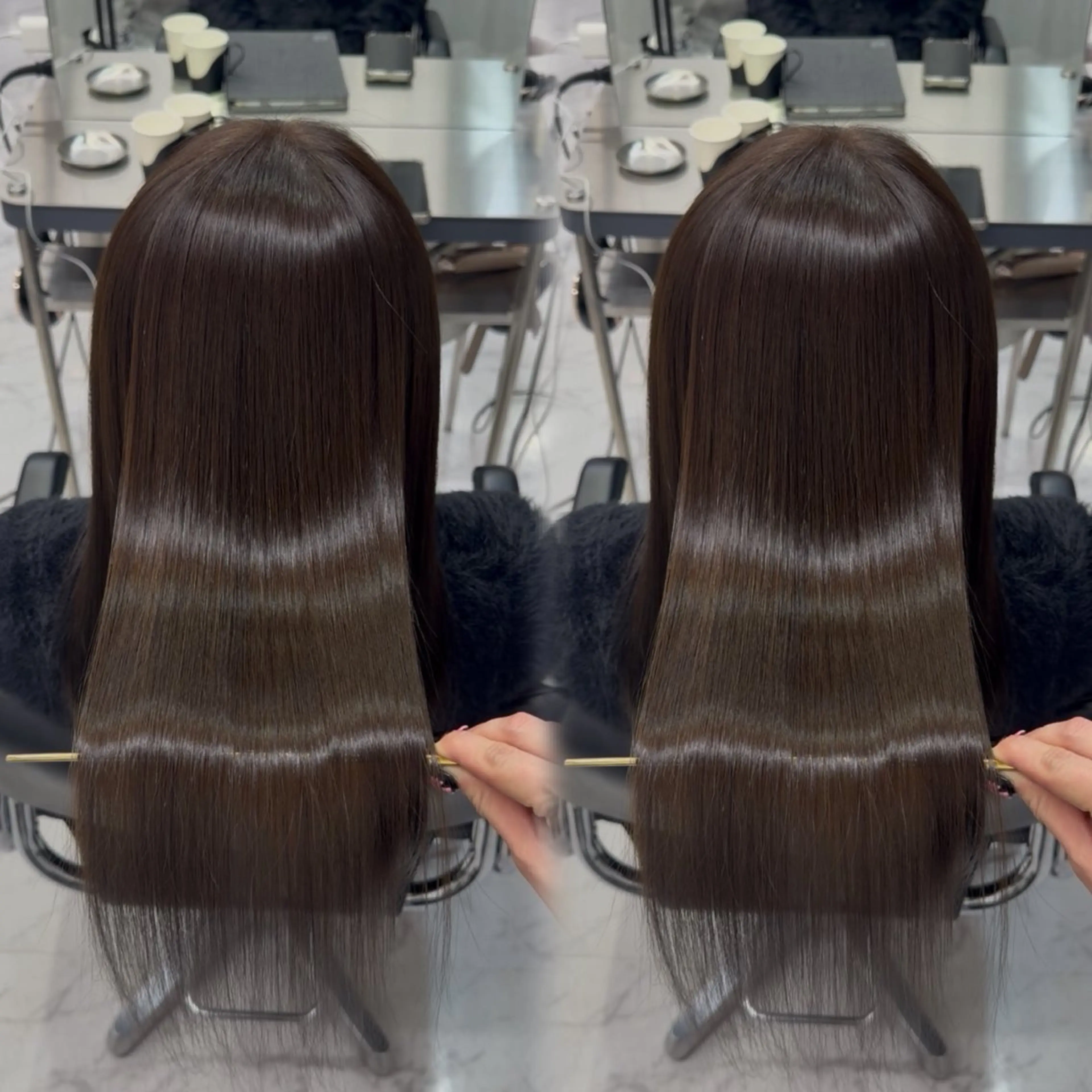 ロング ヘアカラー トリートメント 福岡美髪矯正/ KAEDEのヘアスタイル