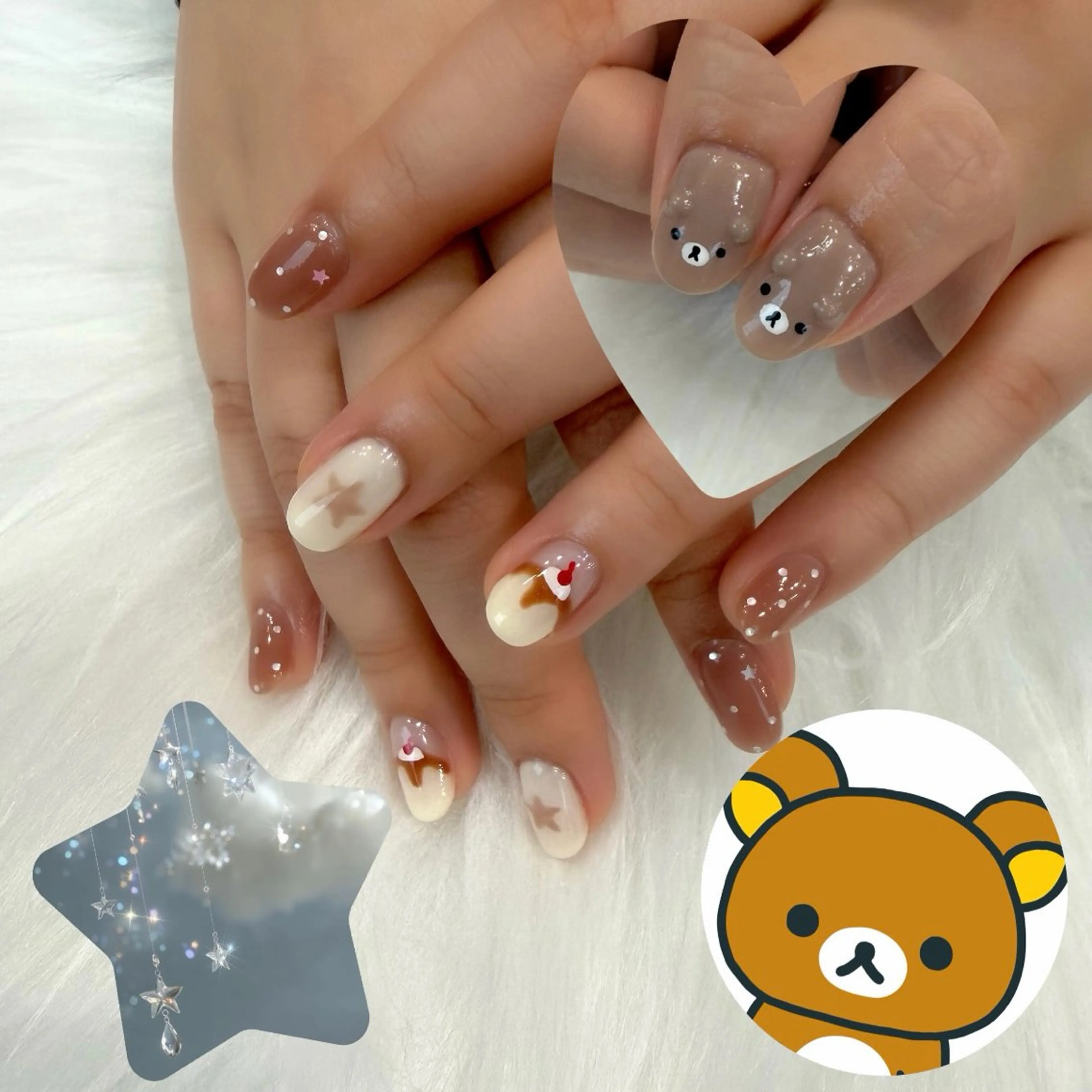 ネイル ガーリー ハンドネイル 阿部 ほのかのネイルデザイン