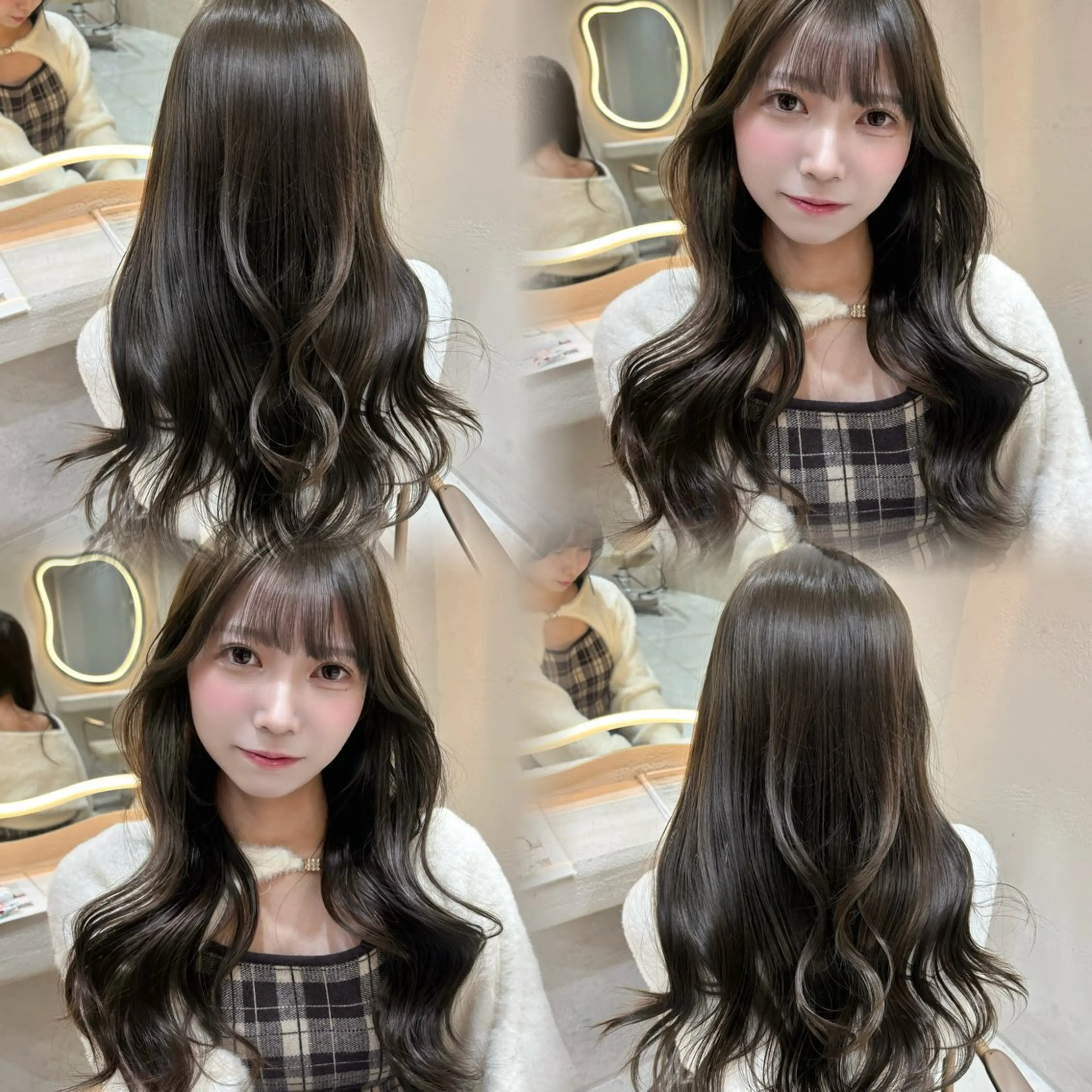 ロング カラー ベージュカラー 透明感カラー オレンジ ヘアカラー 菊池 澪のヘアスタイル