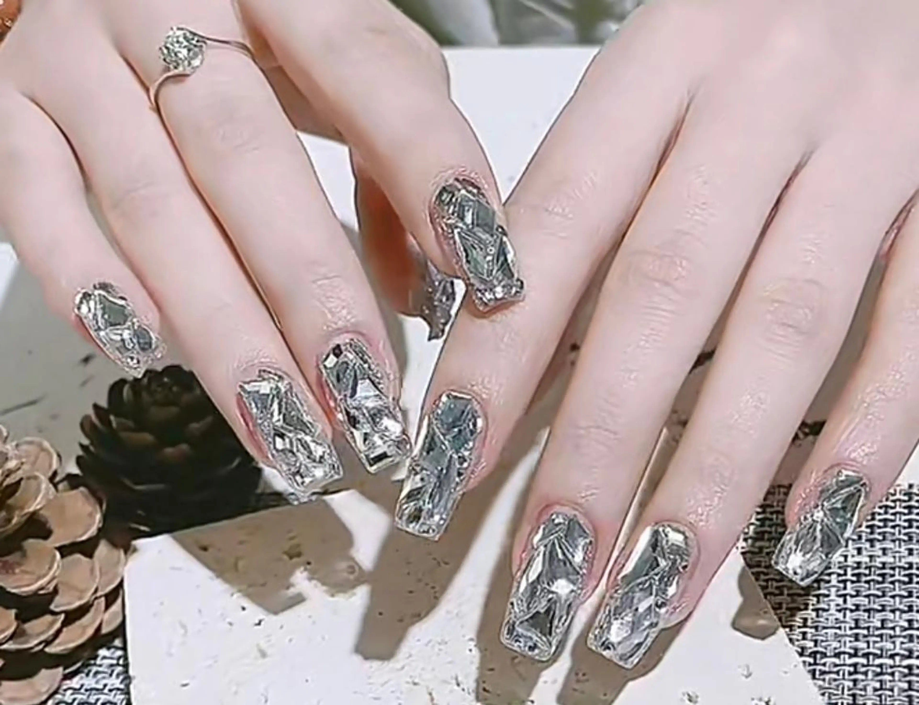 ワンカラ（ストーン埋め尽くし2本）5000の写真