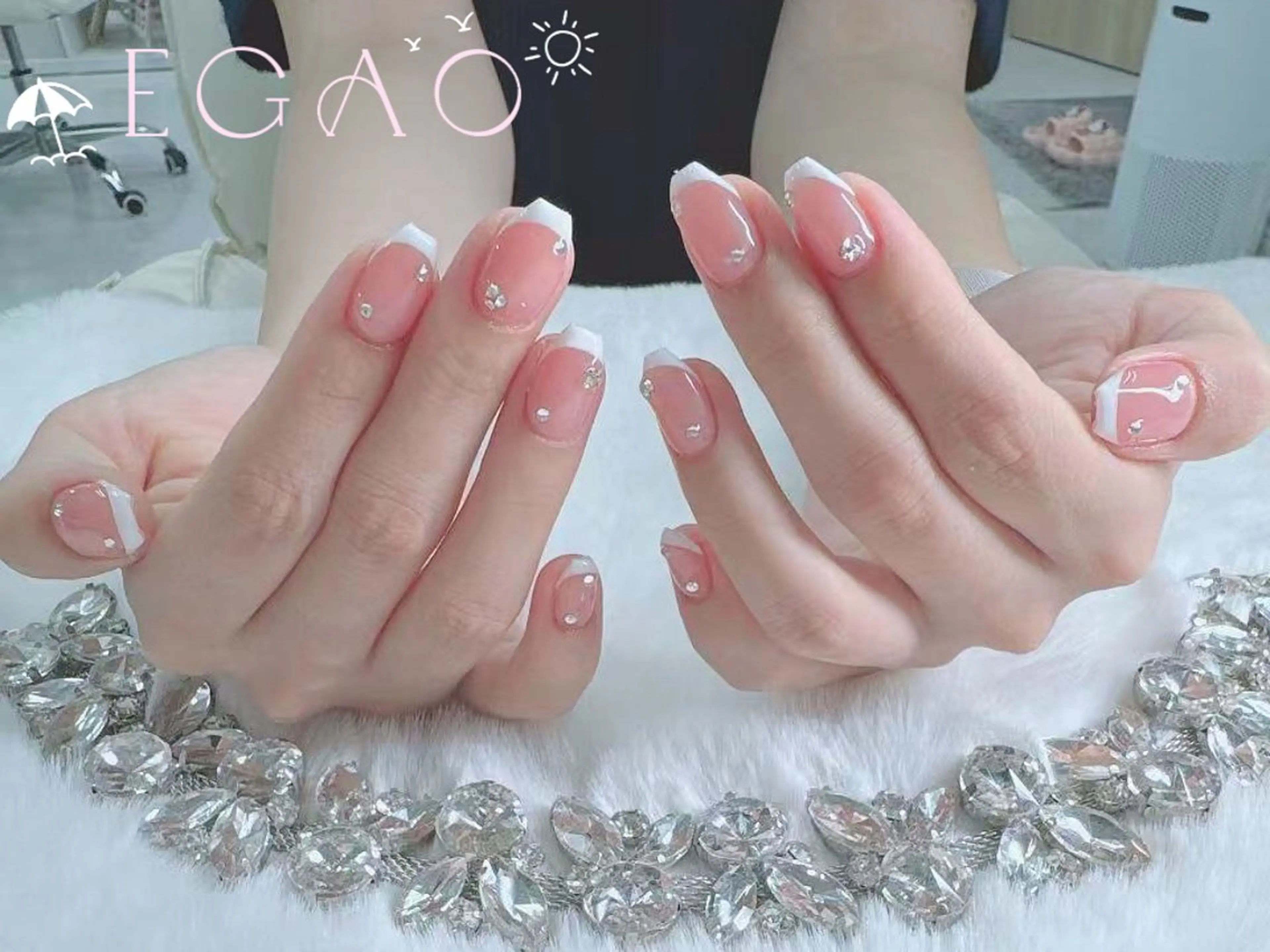 ネイル アートネイル フットネイル フレンチネイル ジェルネイル グラデーション ハンドネイル Egao Nail錦糸町店のネイルデザイン