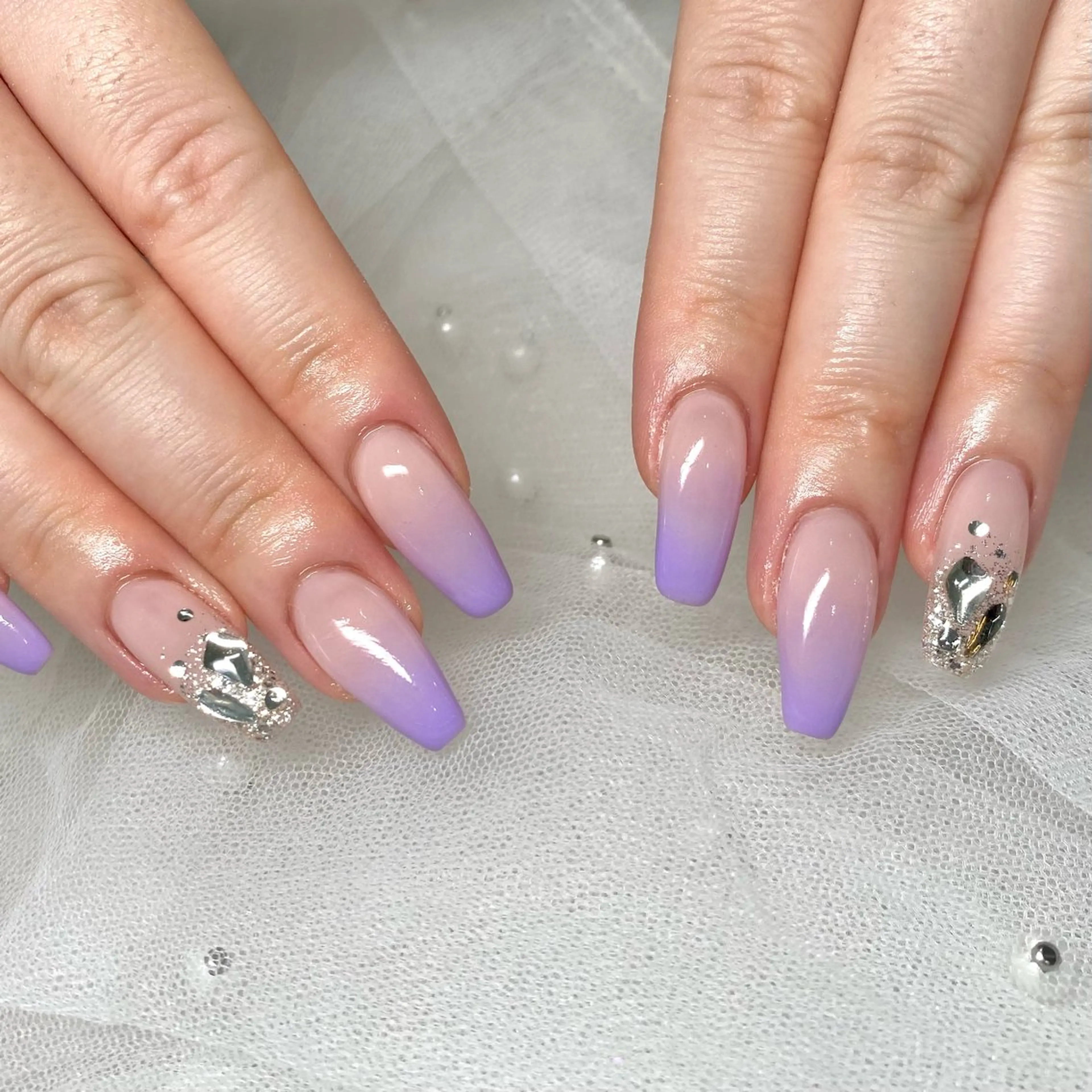 ネイル ロングネイル 春ネイル ハンドネイル 🎀FLORANZ 🎀MIKAのネイルデザイン