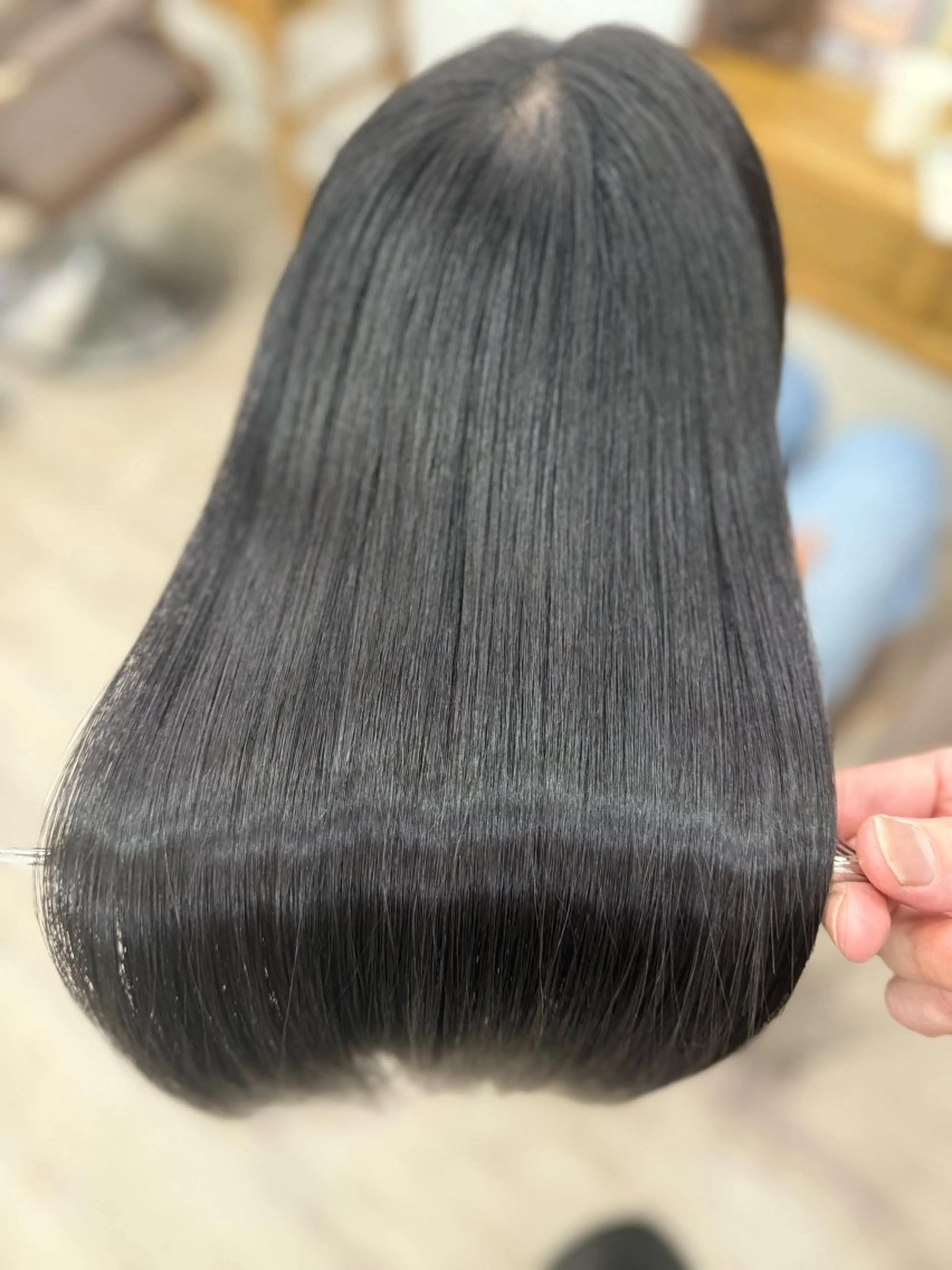 セミロング カット トリートメント 髪質改善特化🔥縮毛 、美髪形成のプロ✂️のヘアスタイル