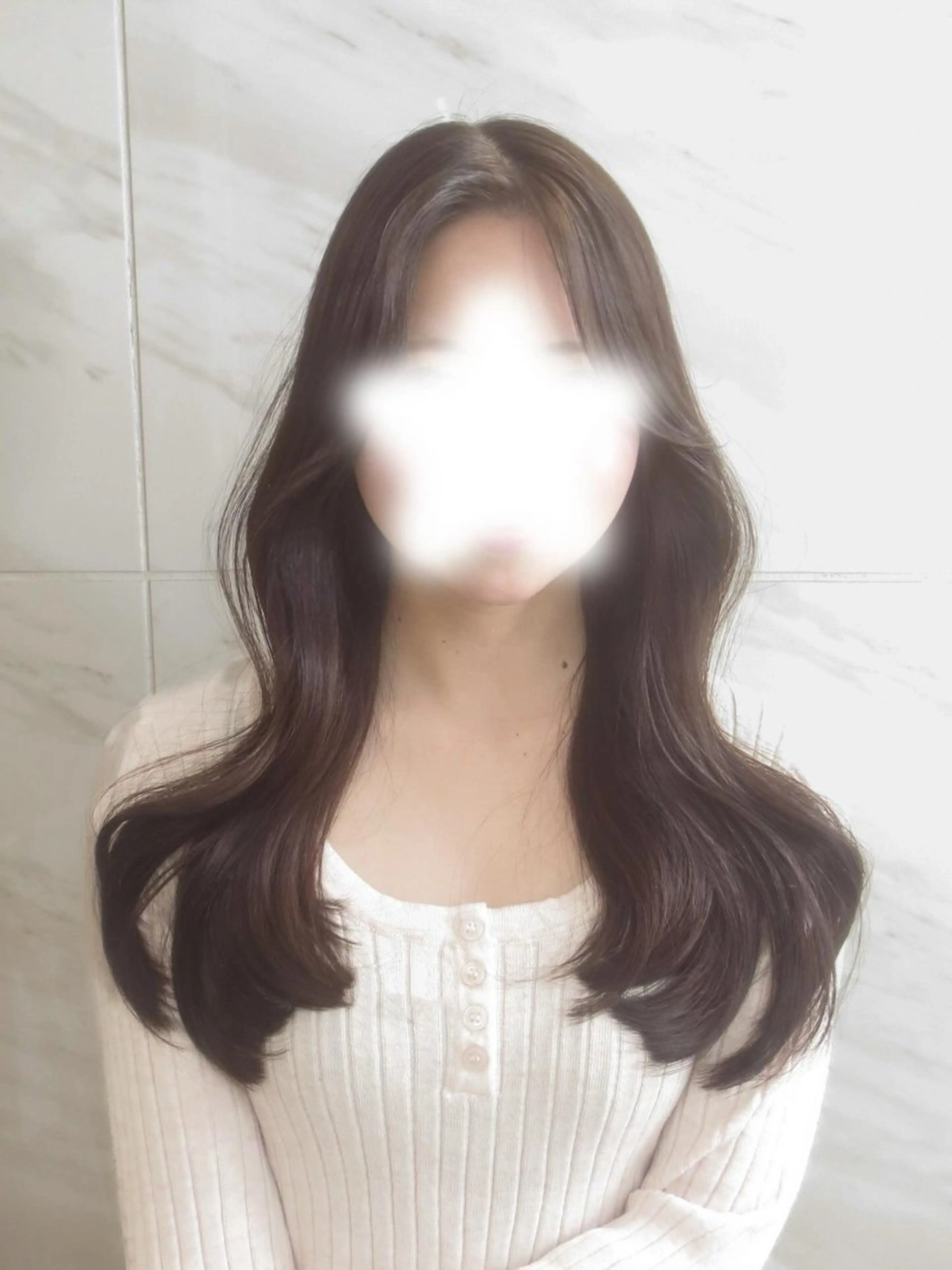 ロング カラー 🤍韓国ヘア/ 楓🤍のヘアスタイル