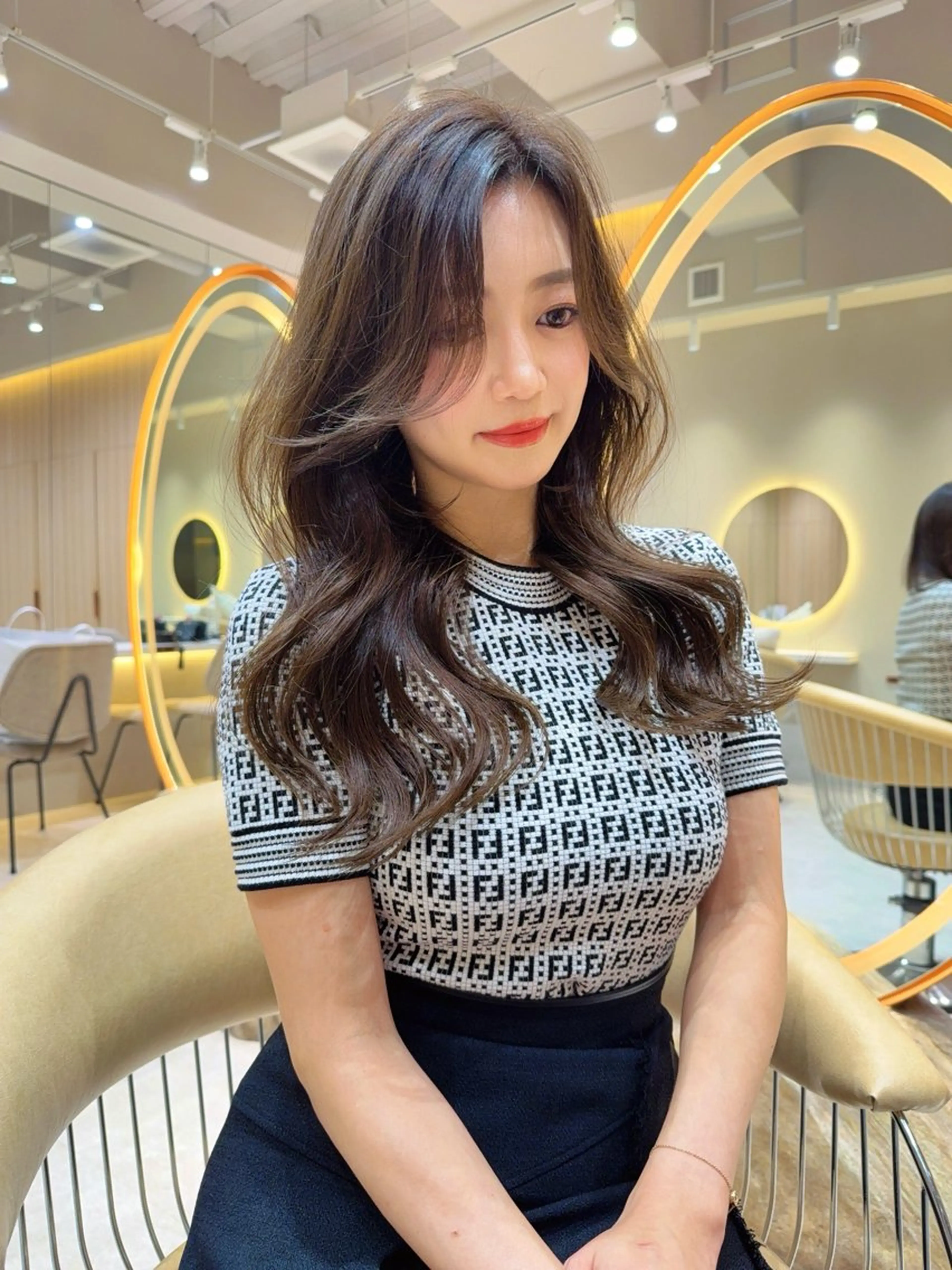 ロング カラー カット ヘアカラー トリートメント レイヤー❣️縮毛矯 川村利幸のヘアスタイル