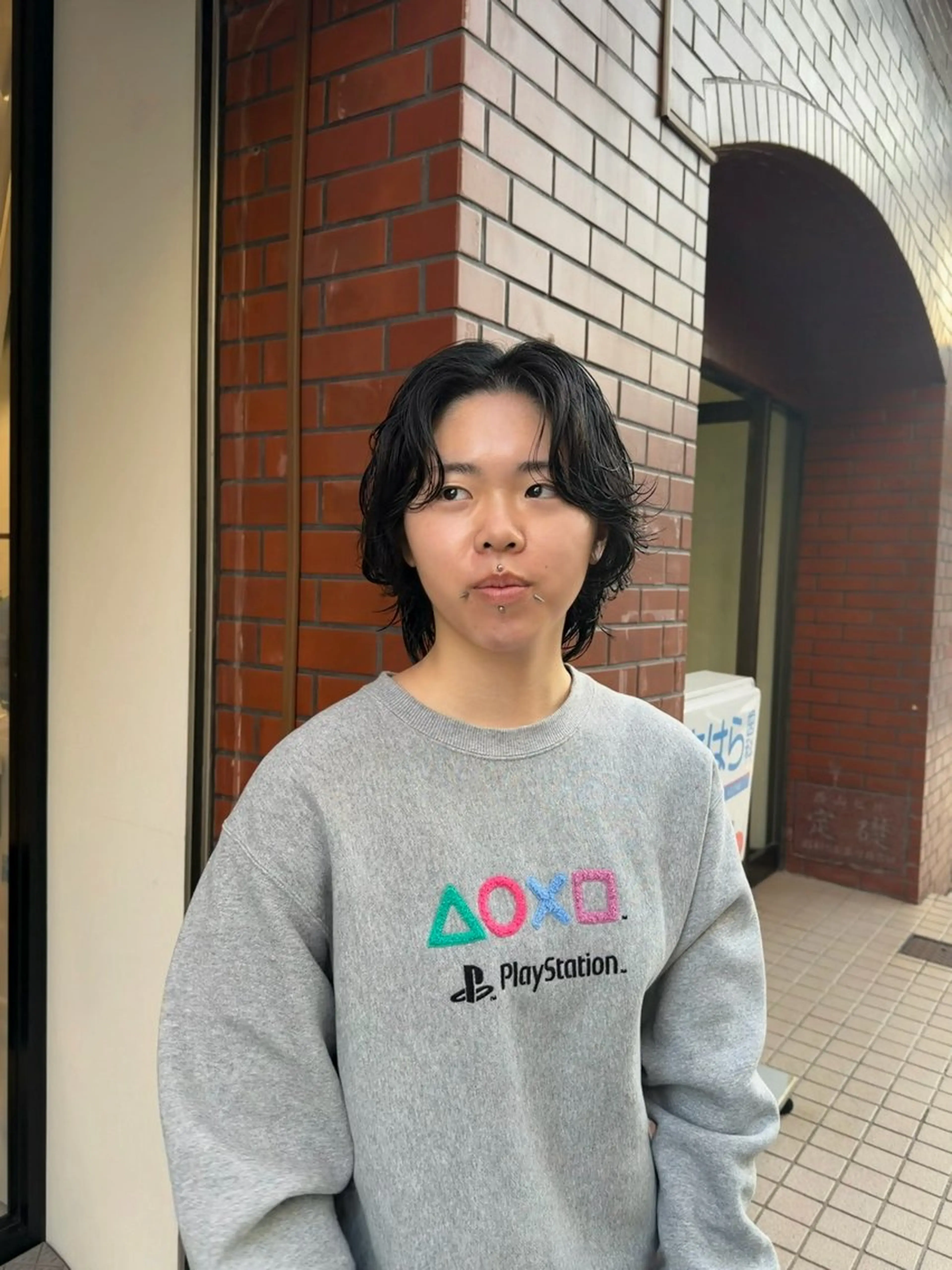 ミディアム パーマ ミディアムパーマ カット パーマ 保坂 駿太郎のヘアスタイル