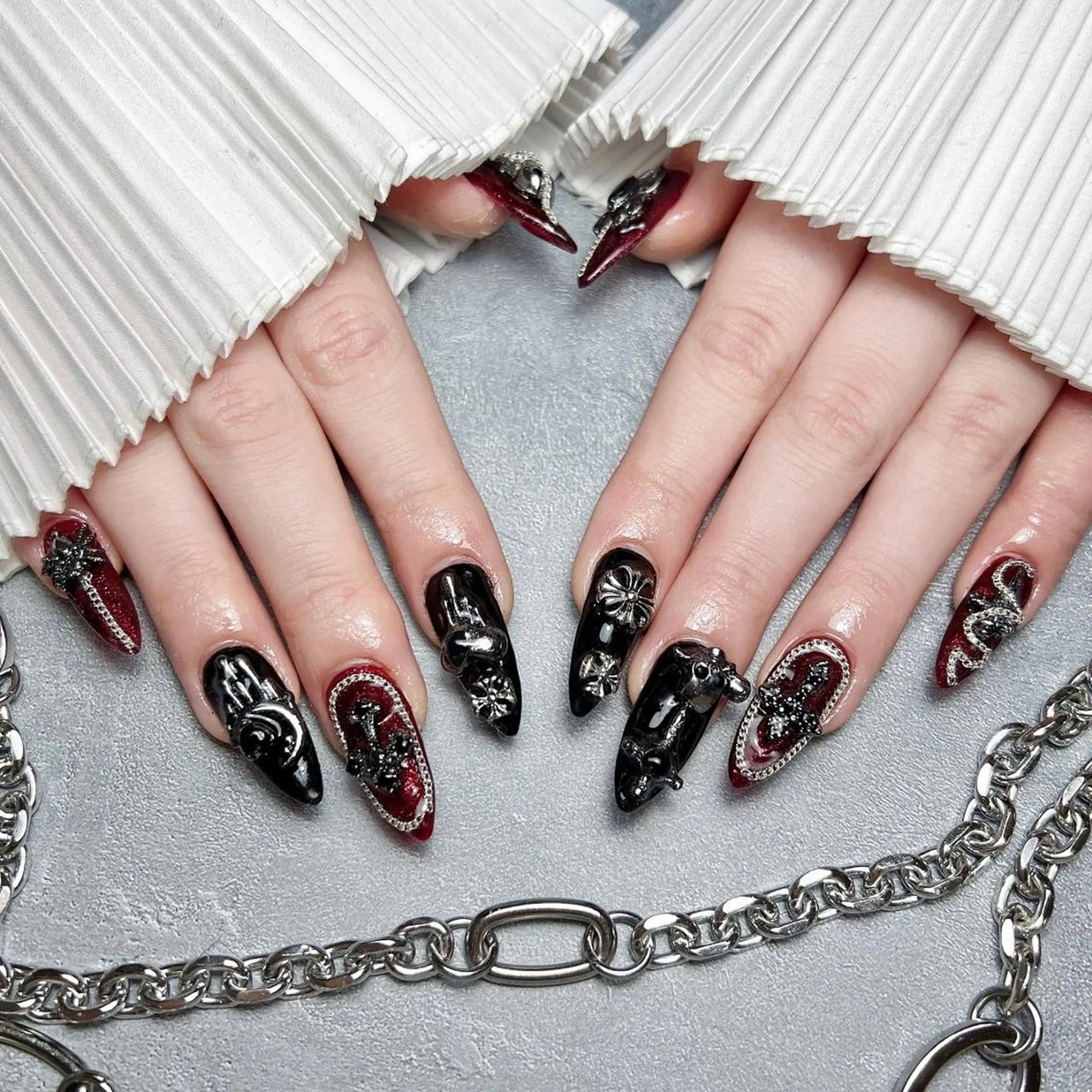 ネイル RAFFINE haru🦋🩵のネイルデザイン