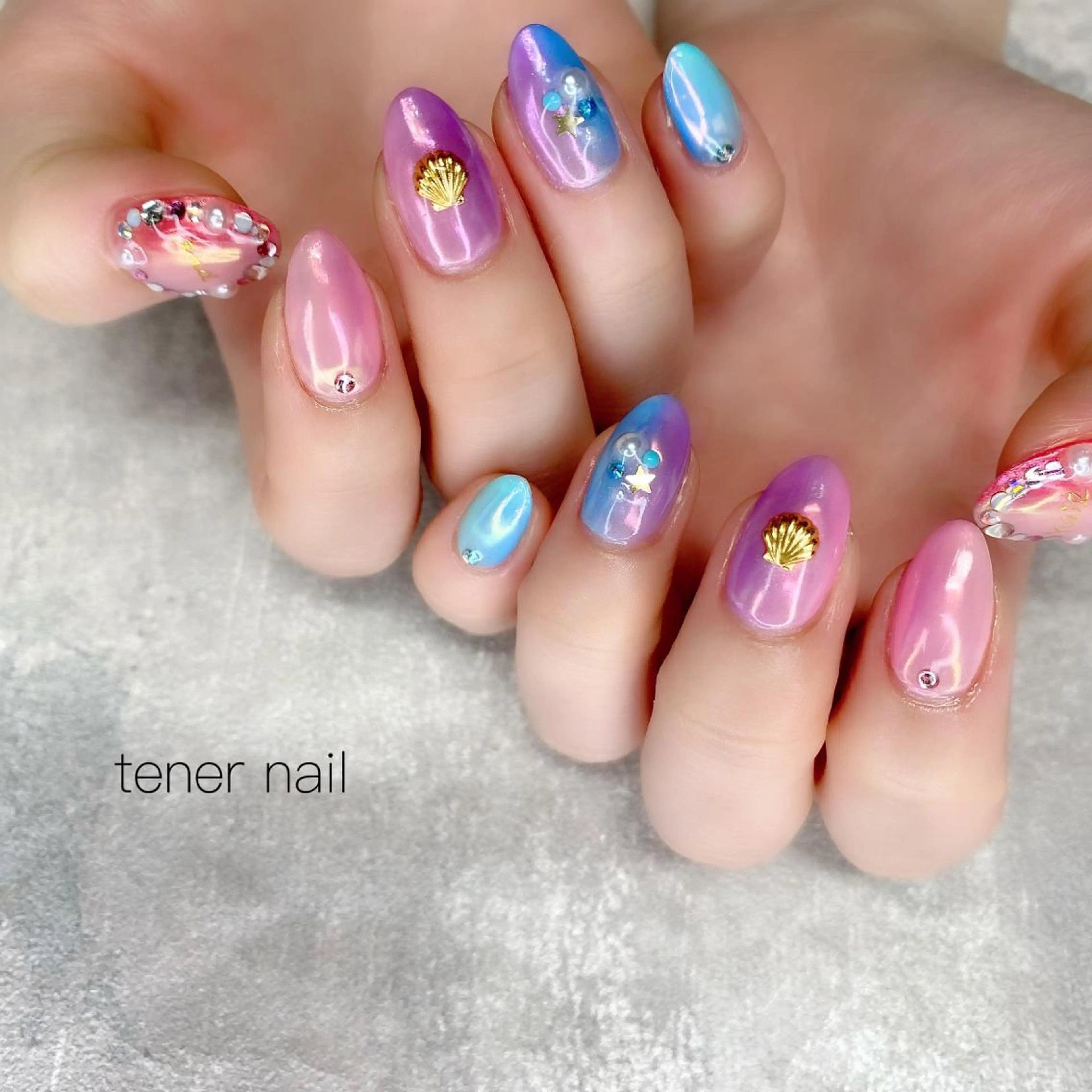 ネイル 夏ネイル テネルネイル tener nailのネイルデザイン