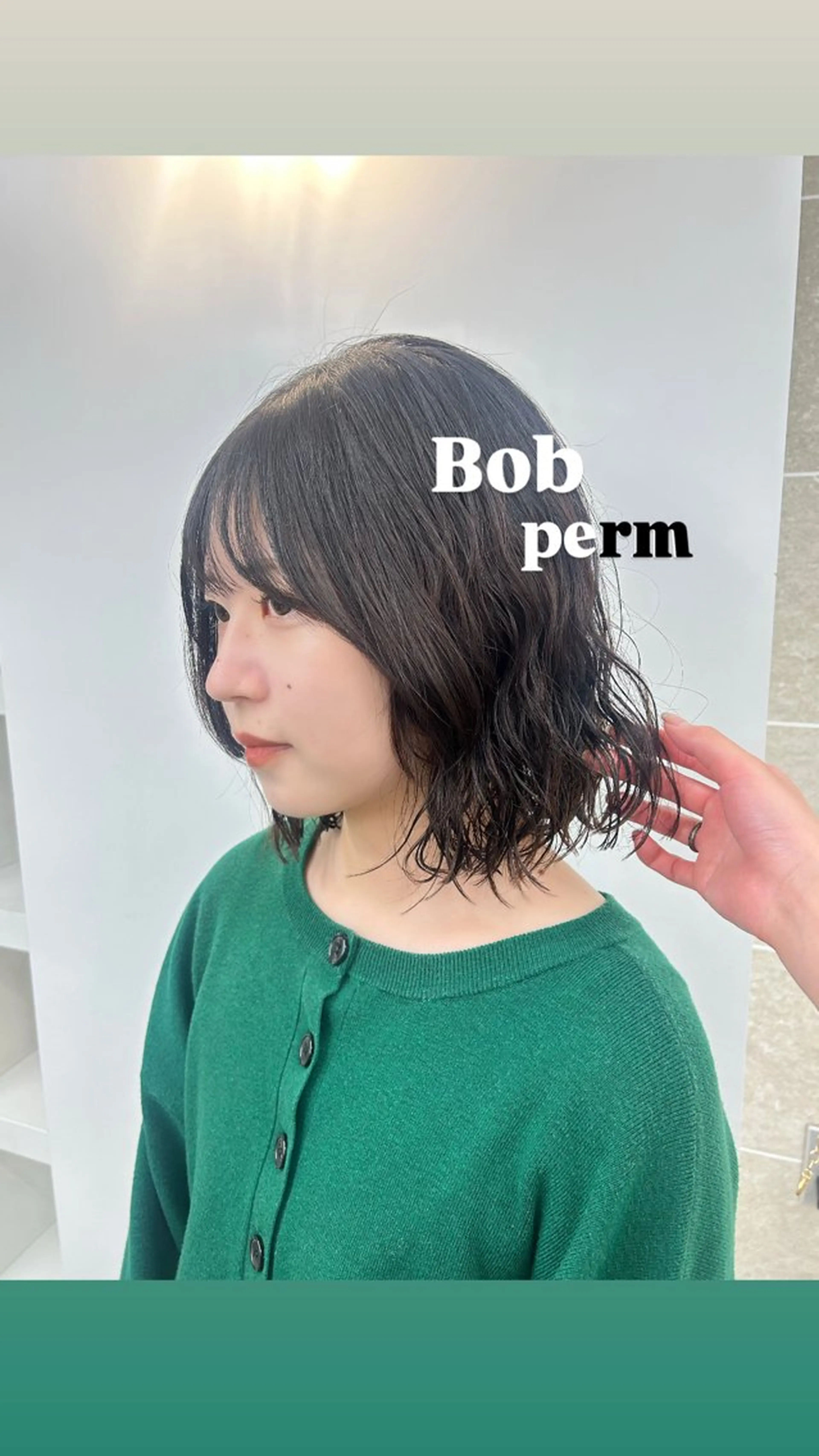 ミディアム ミディアムパーマ ボブ ボブ/ミディアム/表 参道/美容師♡ゆいかのヘアスタイル