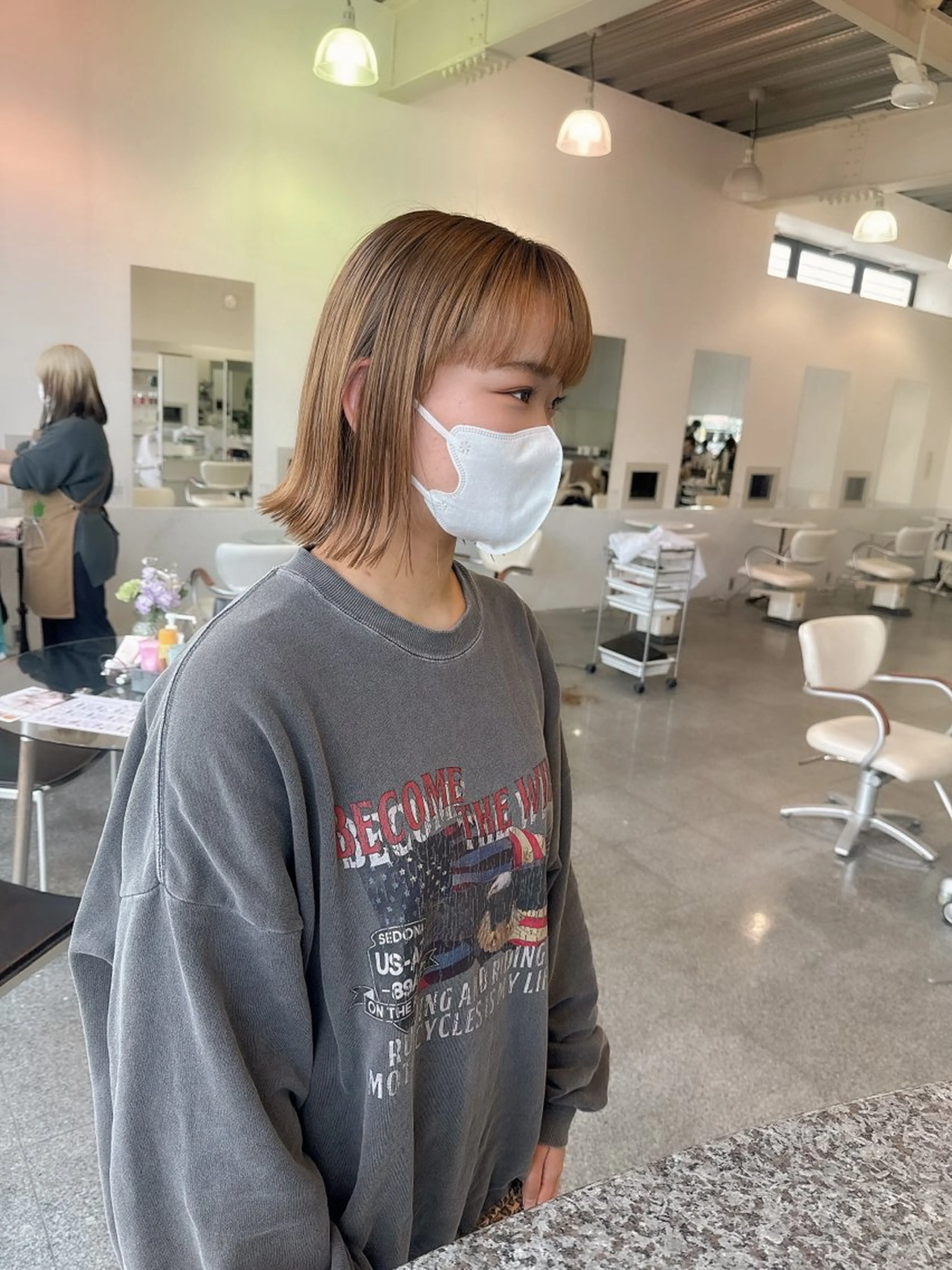 ショート カラー ベージュカラー ダブルカラー ボブ 🫧ヒシダアキ taboo.i🫧のヘアスタイル