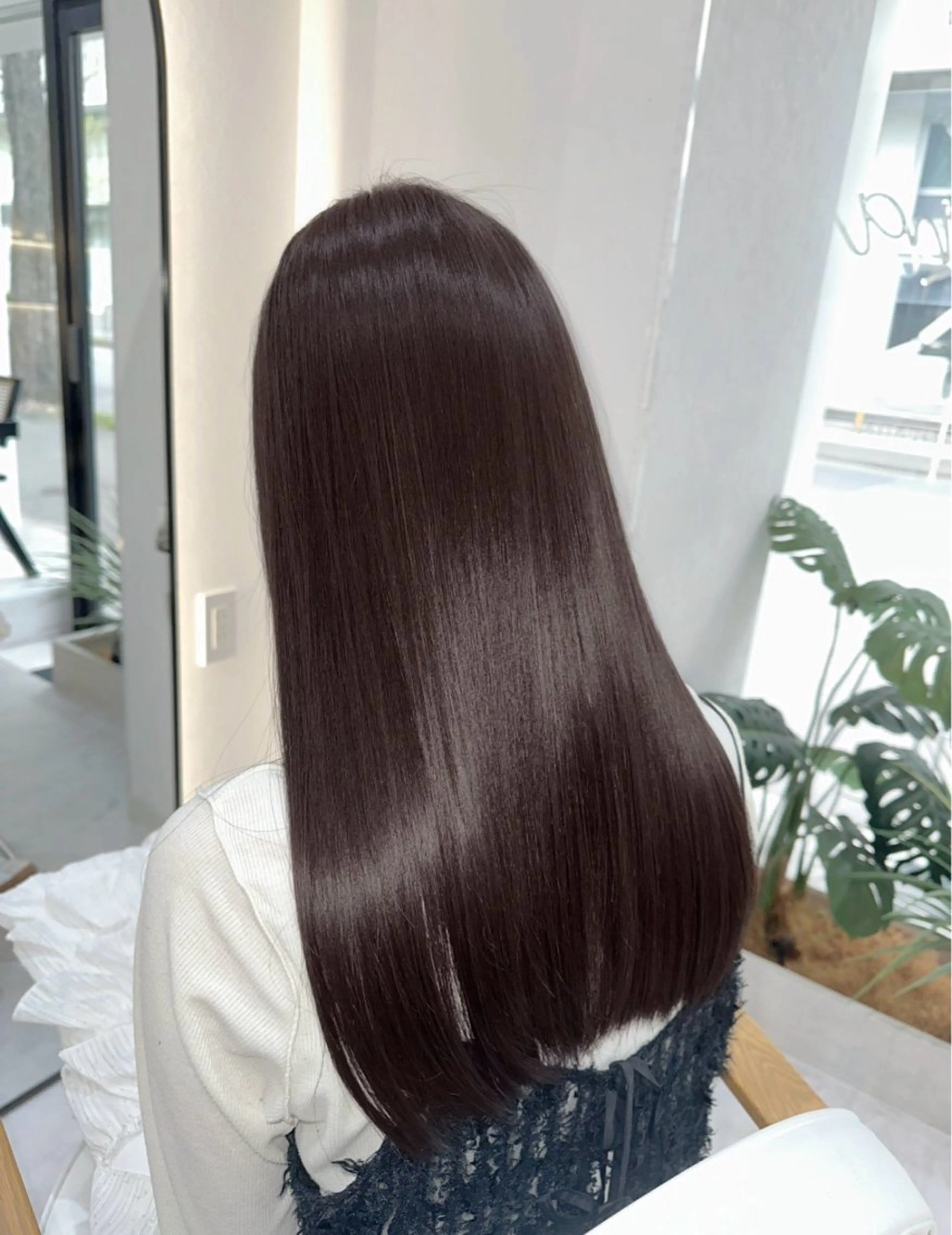 ロング 韓国ヘア/艶髪ロング グレージュ/kanaのヘアスタイル