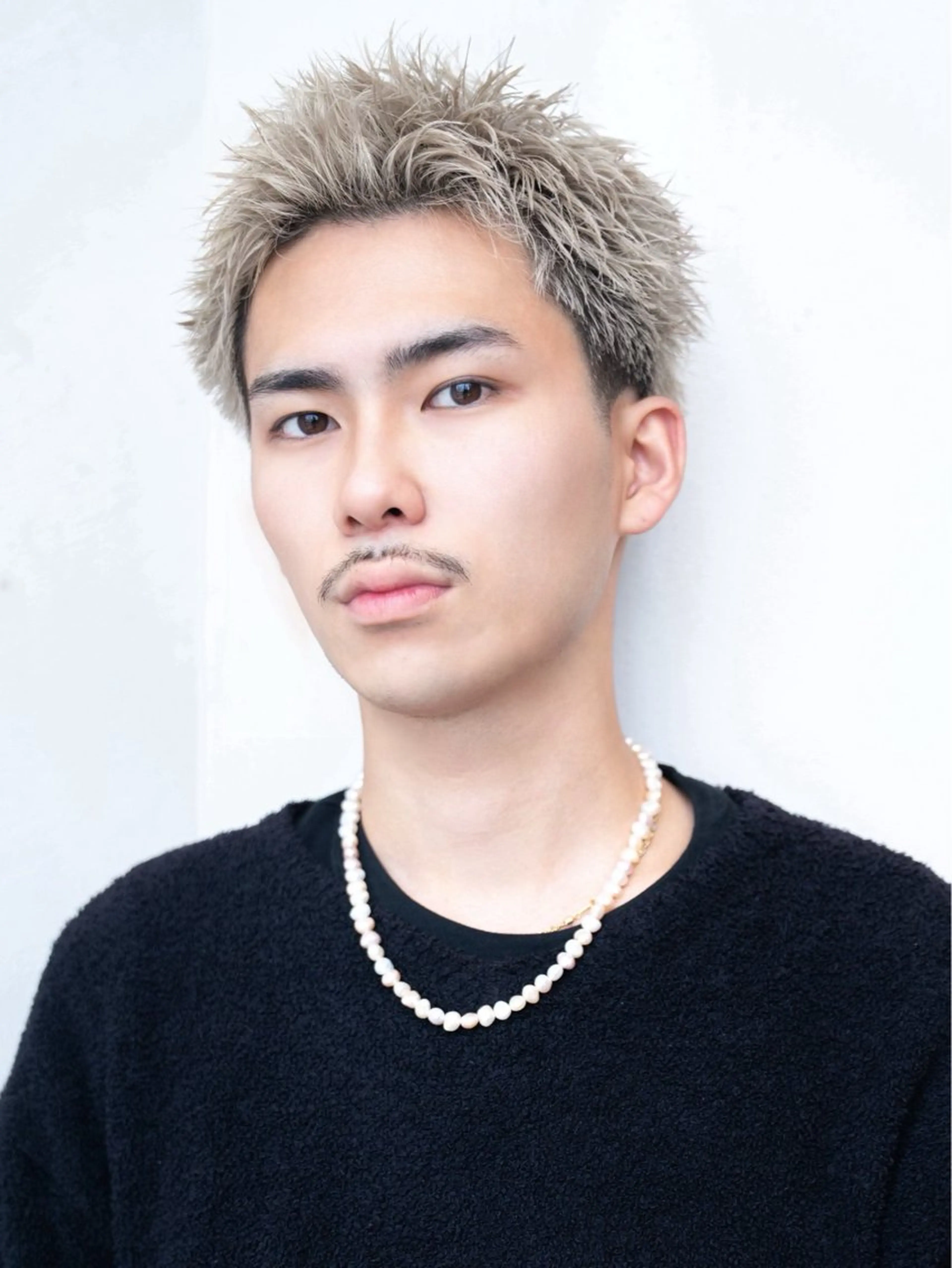 ショート カラー メンズ メンズパーマ スパイキーショート ショートヘア ヘアカラー メンズショート/ピン パーマ/新宿/フウガのヘアスタイル