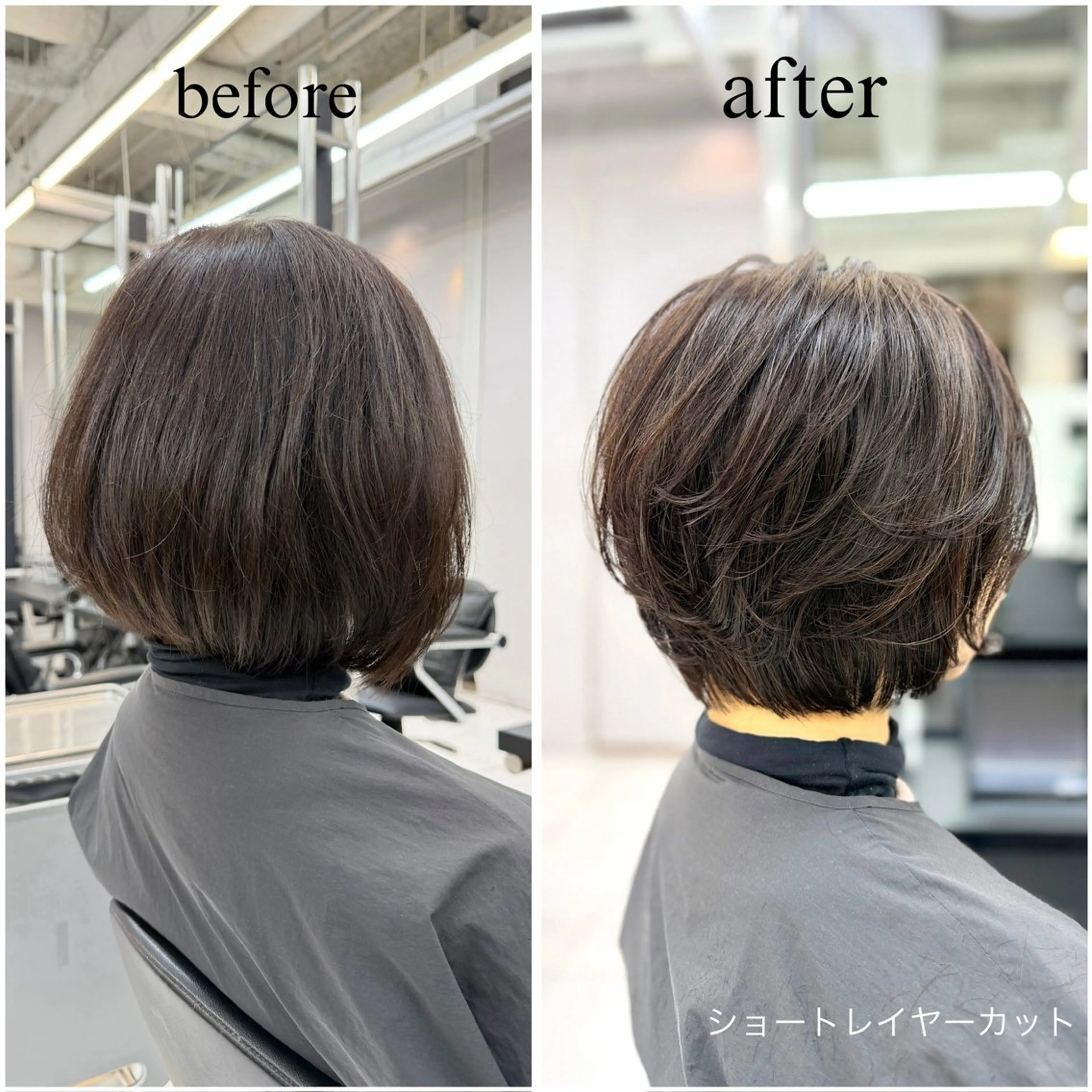 ショート ショートレイヤー ボブ レイヤーカット ショートヘア 無料カットモデル募集 /　 Juanのヘアスタイル