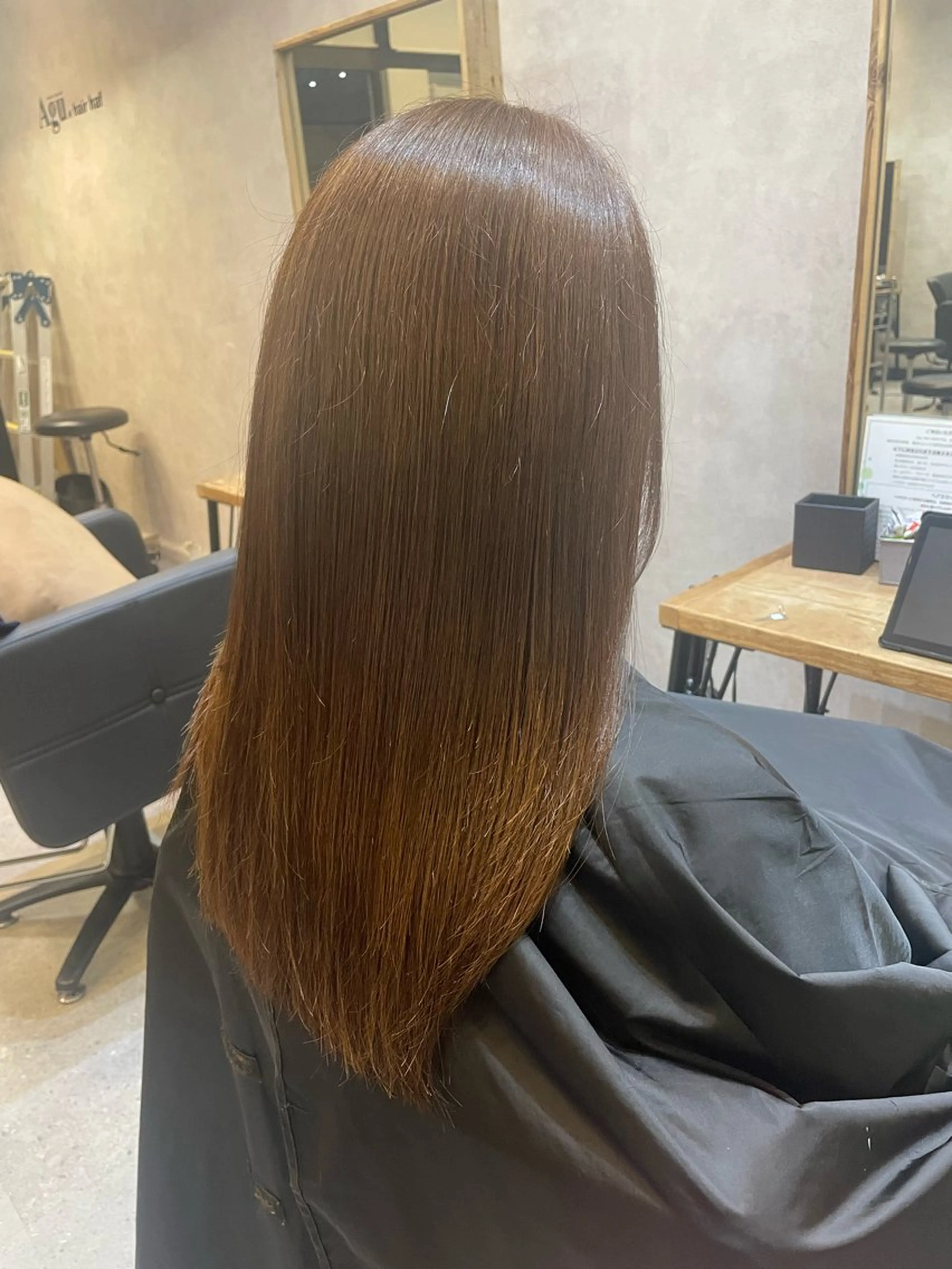 セミロング カラー カット ヘアカラー トリートメント haf店長 ✂︎タカハシレン✂︎のヘアスタイル