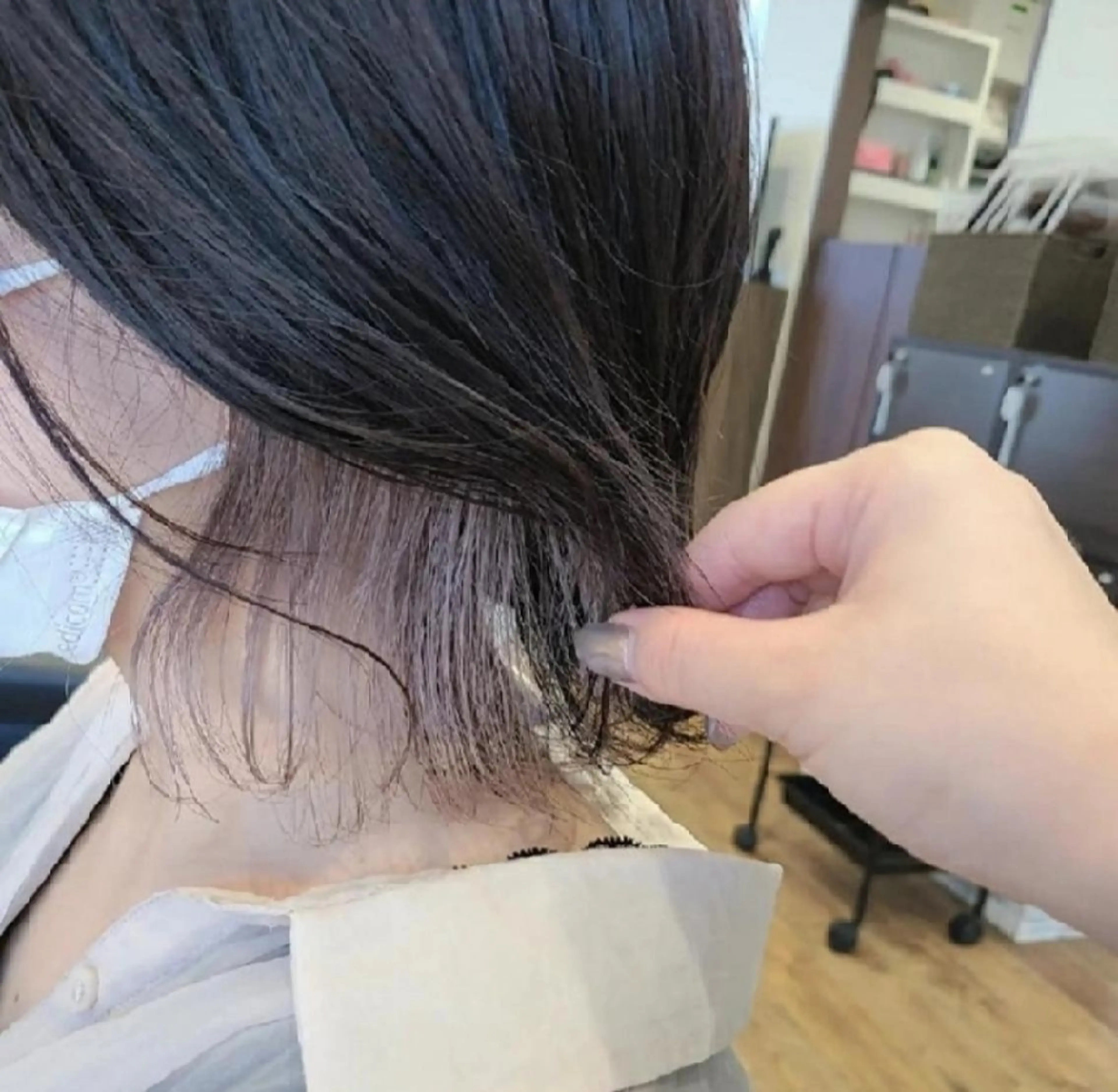 ミディアム カラー ヘアカラー 関口 友菜のヘアスタイル