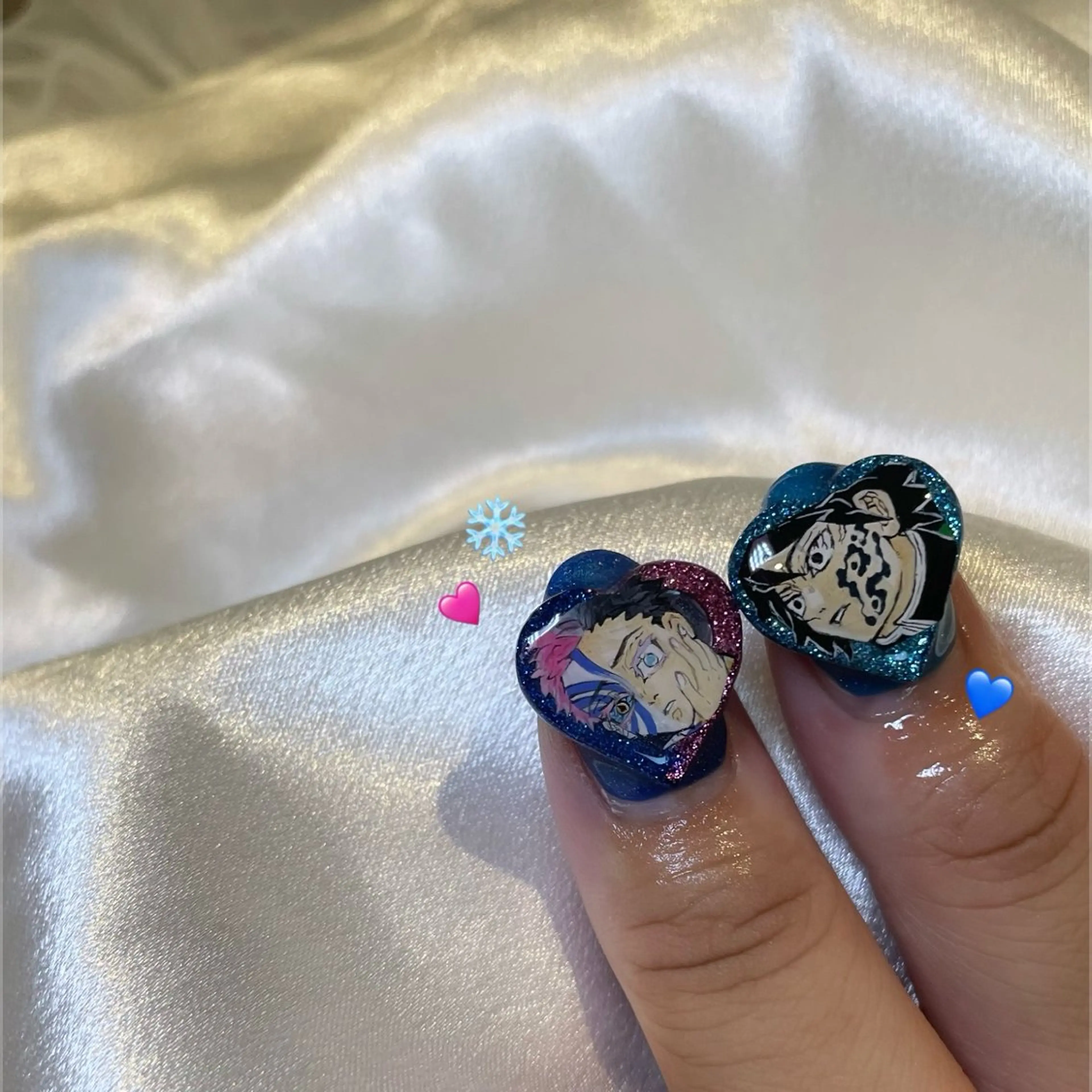 ネイル ハンドネイル Lua🌙ワンホン♡ ギャル♡推し活♡のネイルデザイン