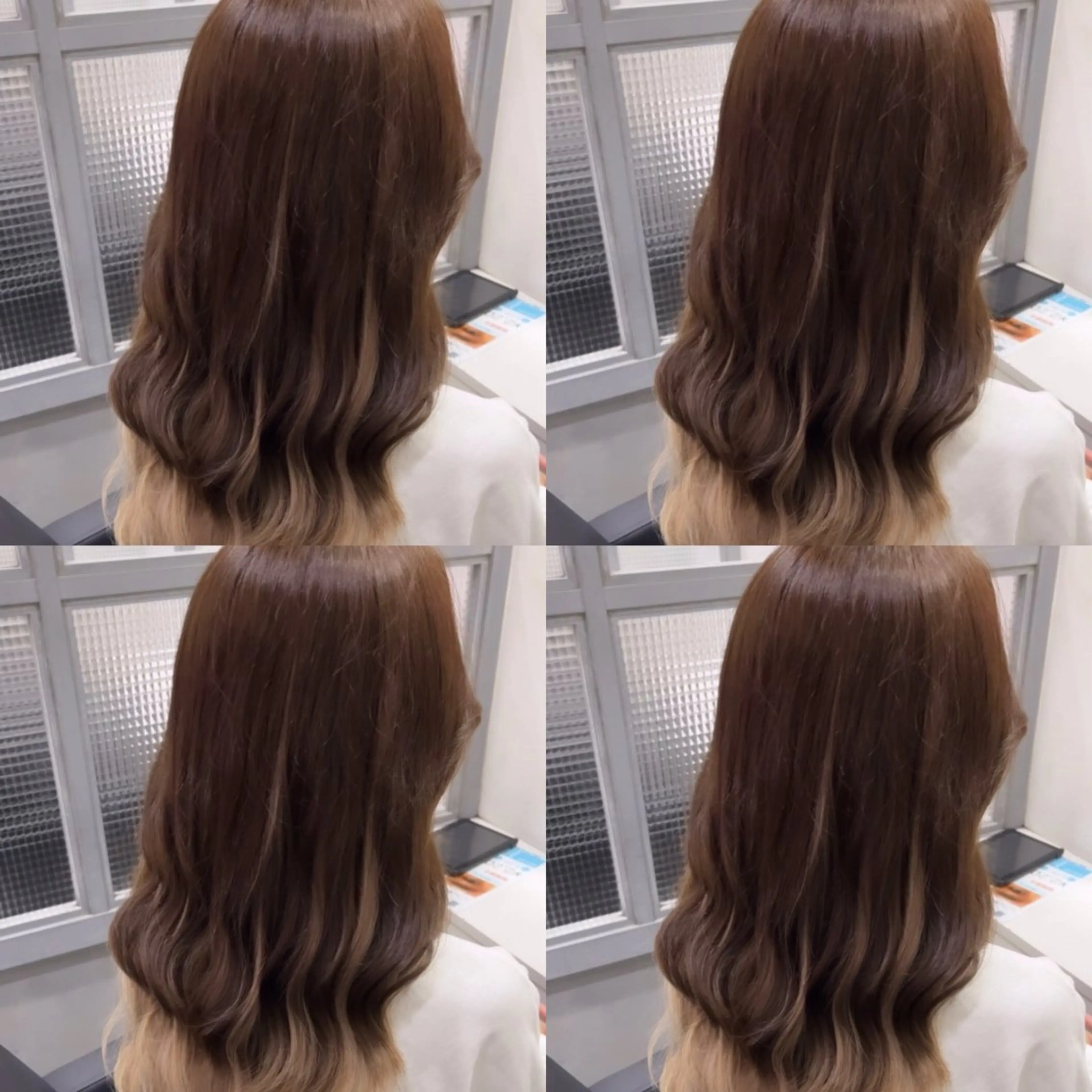 セミロング エクステ 🦋REISA🦋 エクステ×ハイトーンのヘアスタイル