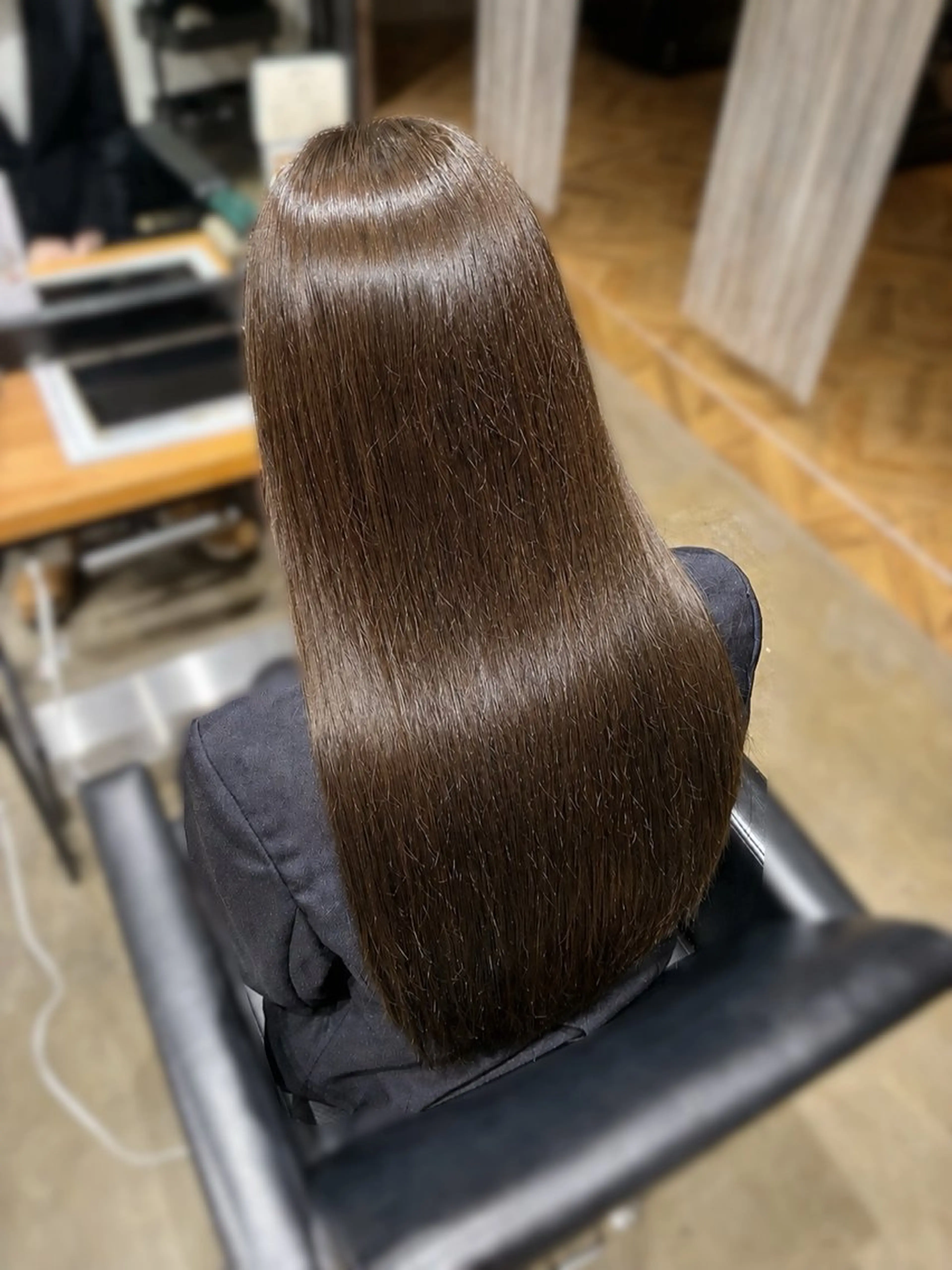 ロング カラー ケアカラー ヘアカラー トリートメント nakatani mizukiのヘアスタイル