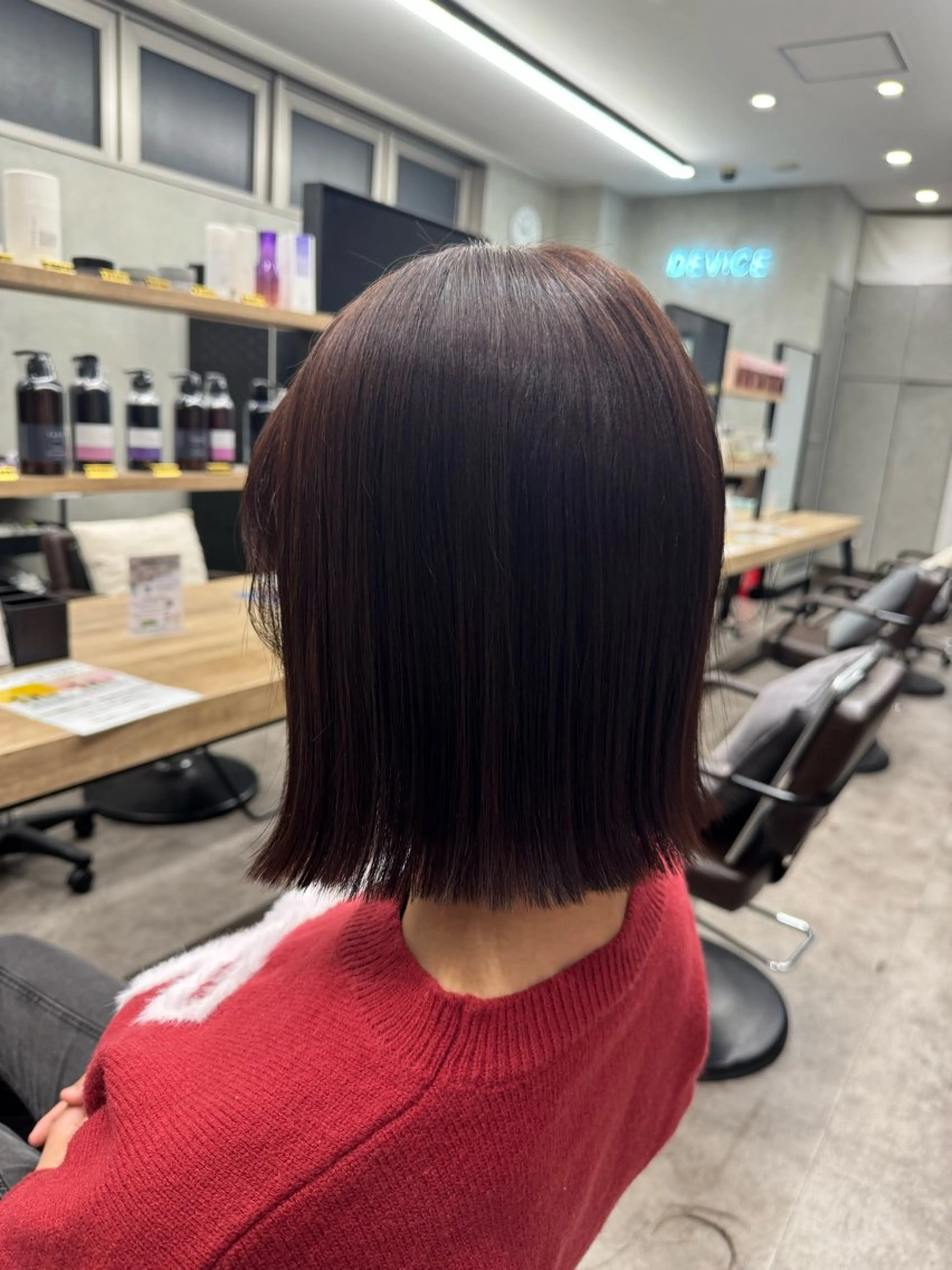 ミディアム カラー ヘアアレンジ ボブ 外ハネヘア 💫きたはら りおん💫のヘアスタイル