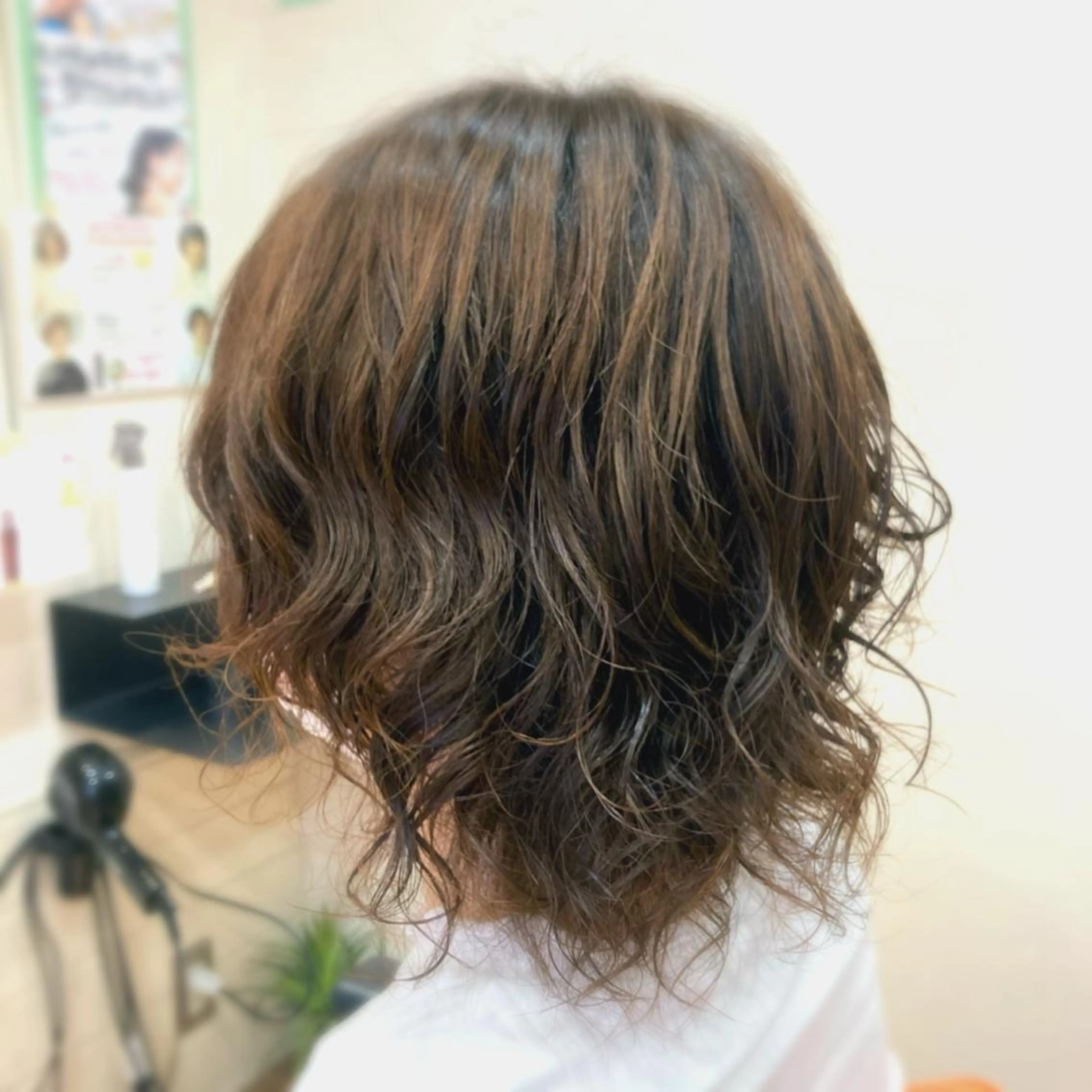 ミディアム パーマ 森山 雄太のヘアスタイル