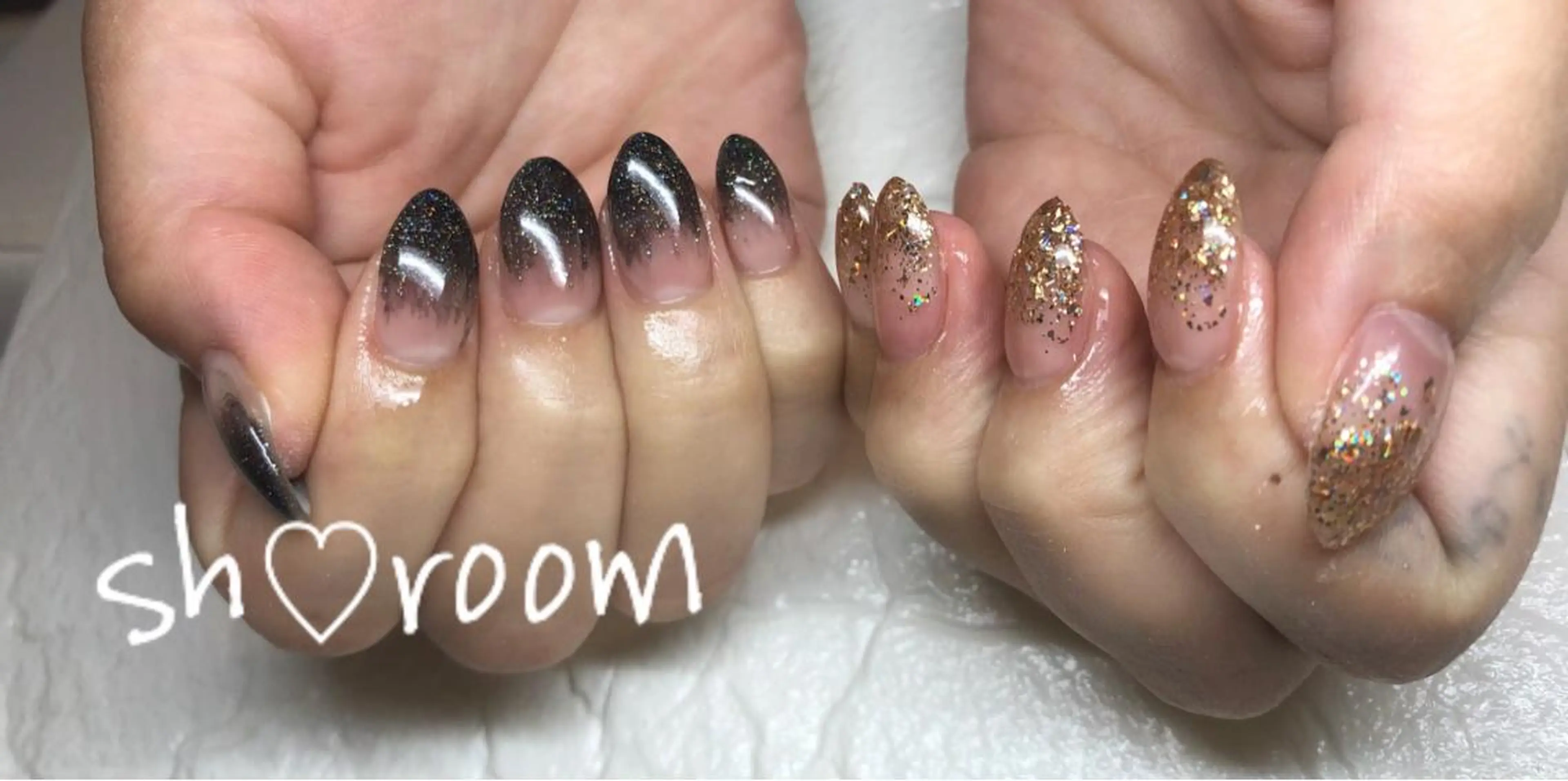 ネイル アートネイル フットネイル フレンチネイル グラデーション キラキラネイル Nail salon Ruuのネイルデザイン