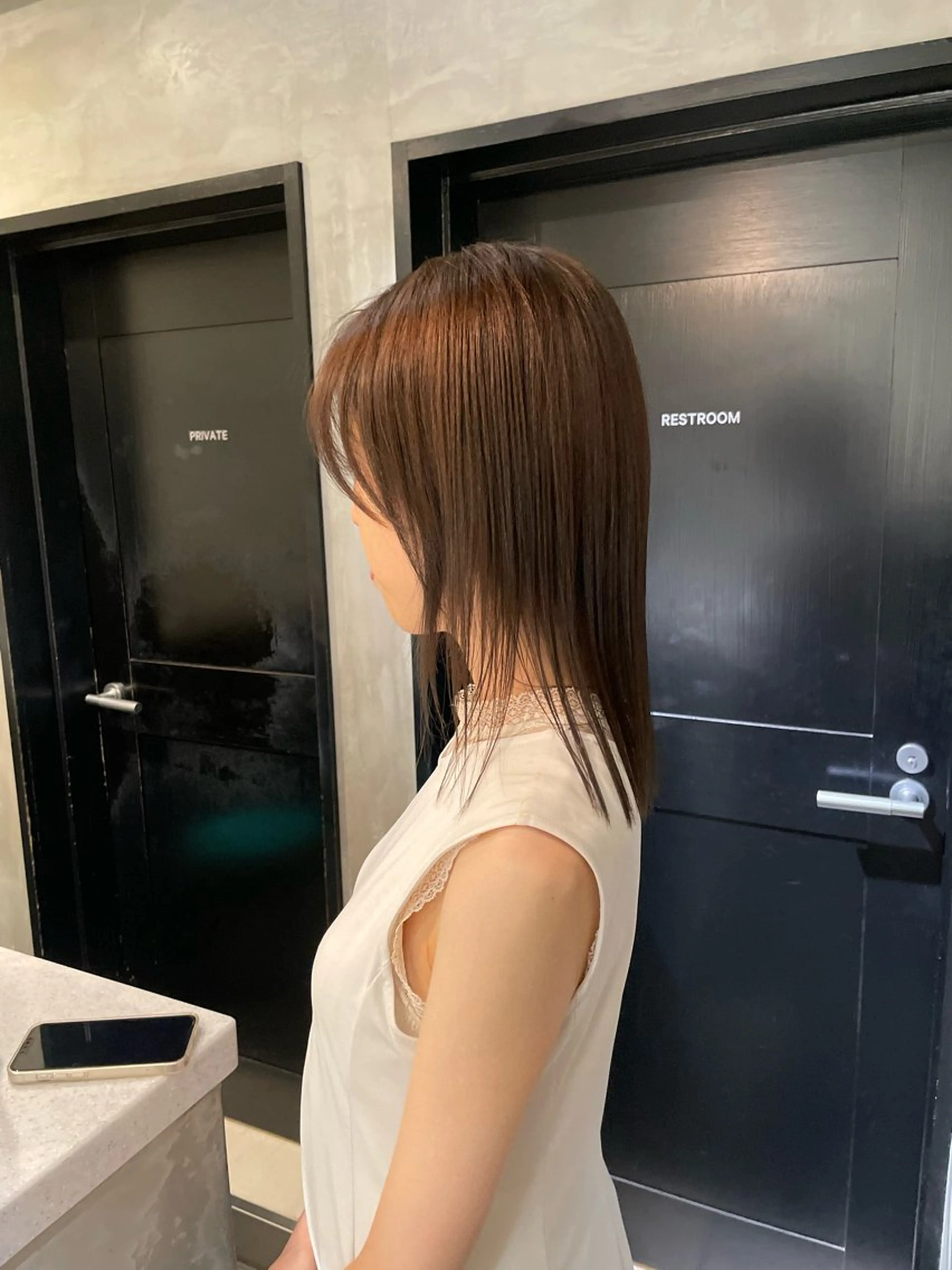 ミディアム カラー パーマ ブリーチ✧︎デザイン ゆうのヘアスタイル