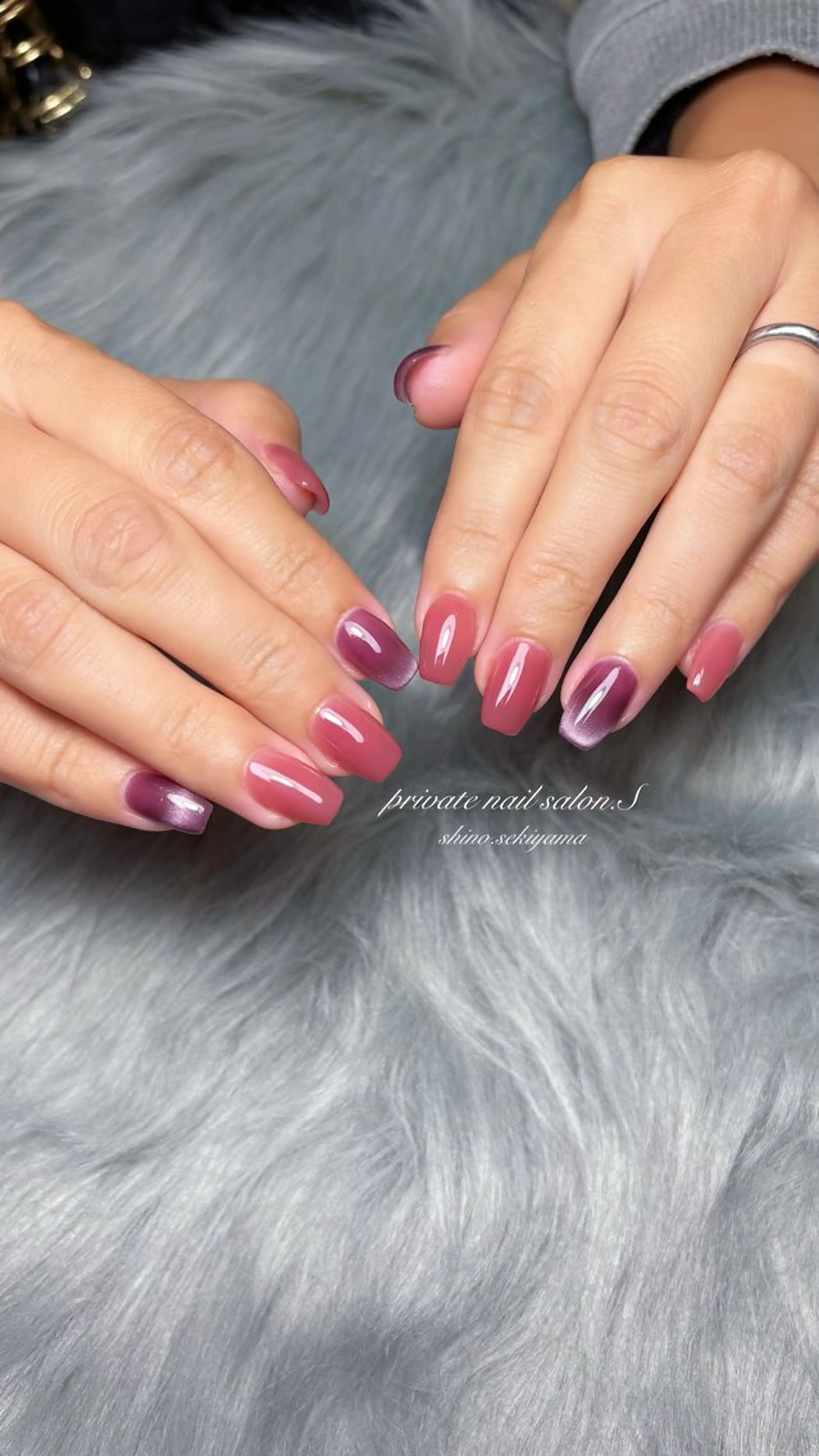 ネイル マグネットネイル ハンドネイル 関山 志乃のネイルデザイン