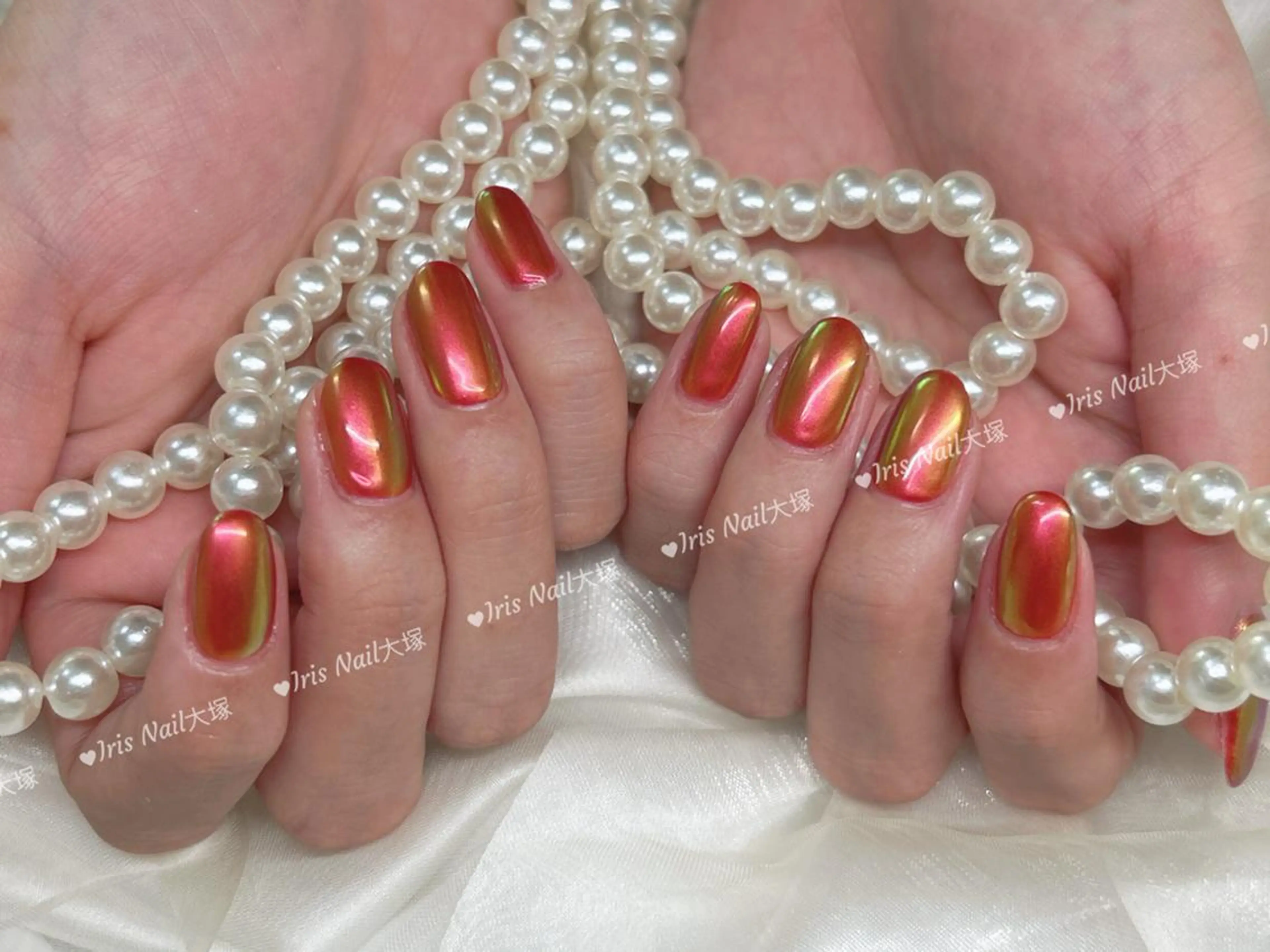 ネイル ミラーネイル 🍒IRIS Nail🌸のネイルデザイン