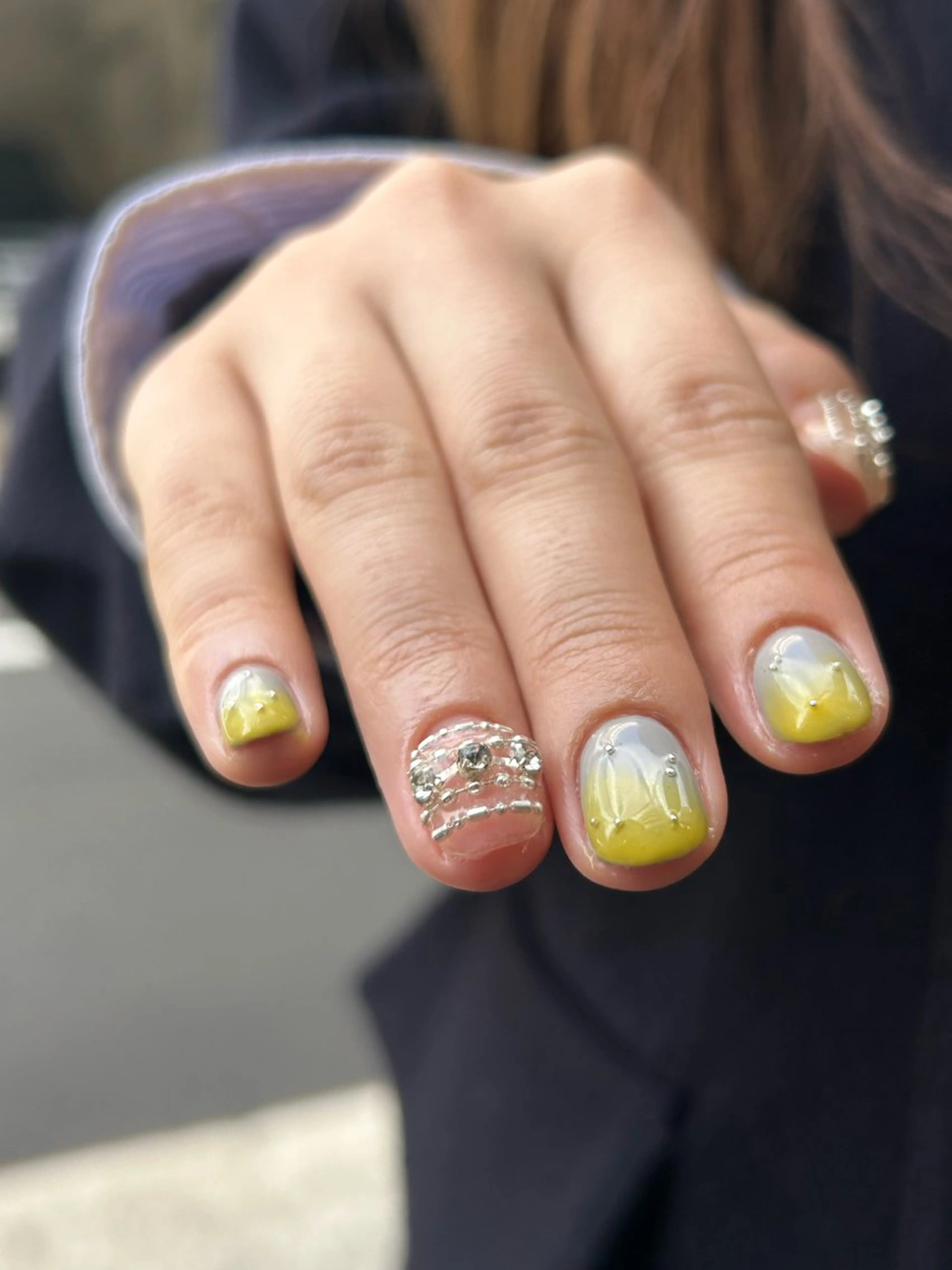 ネイル グラデーション ニュアンスネイル シンプルネイル sakae yurinaのネイルデザイン