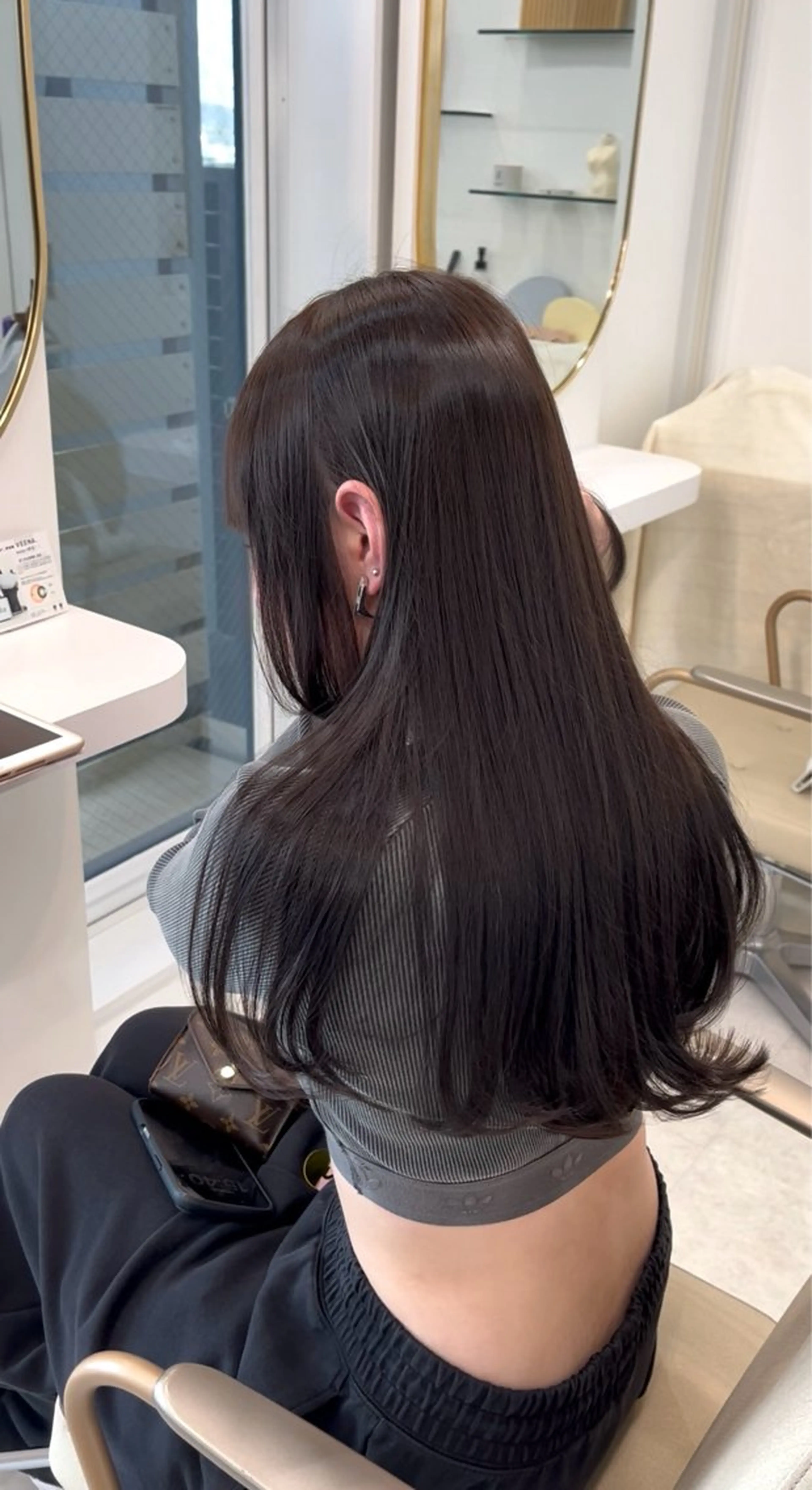 ロング カラー lemiie suzunaのヘアスタイル
