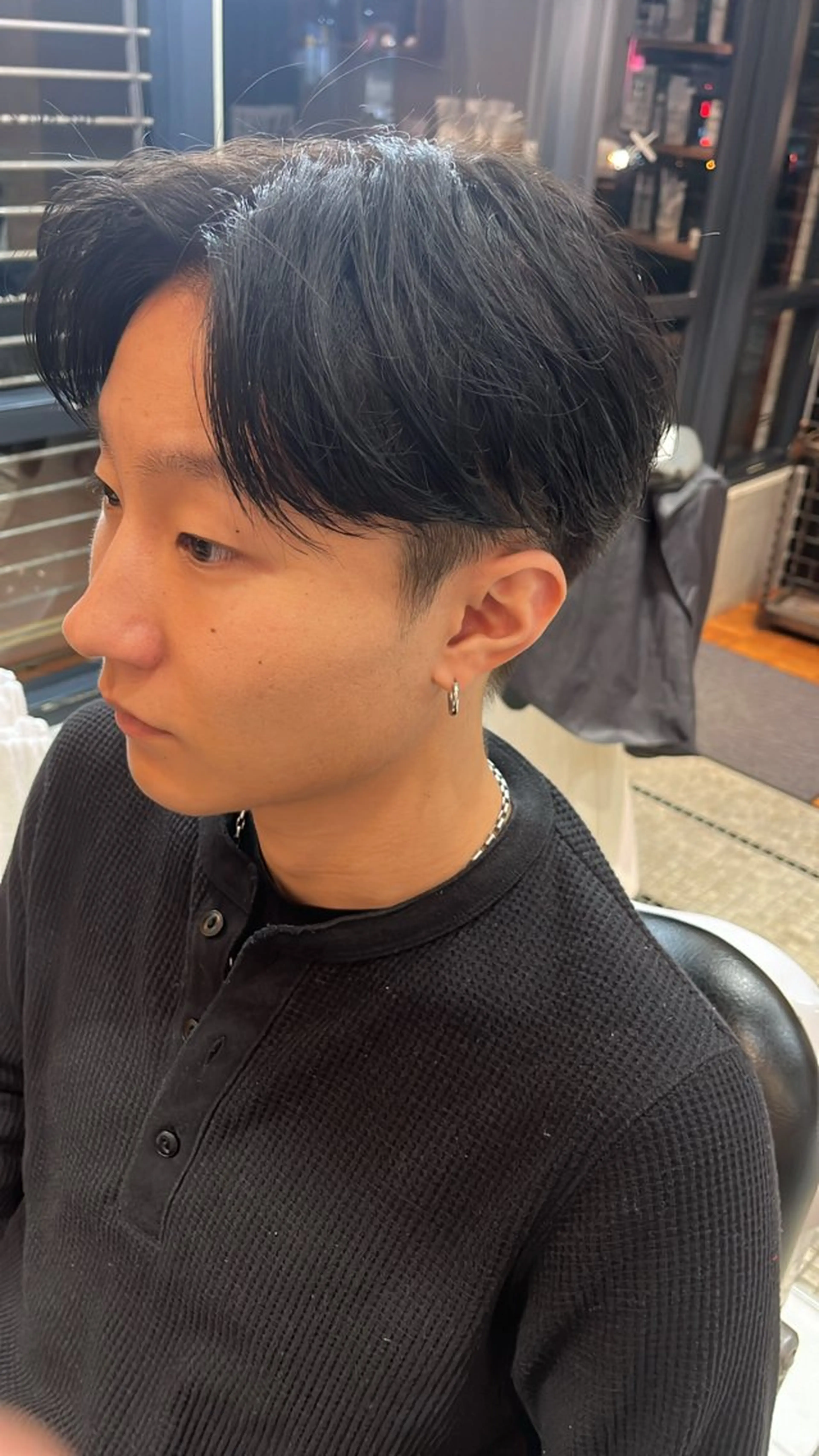 ミディアム メンズ センターパート メンズ就活ヘア カット 冨松 真也のヘアスタイル