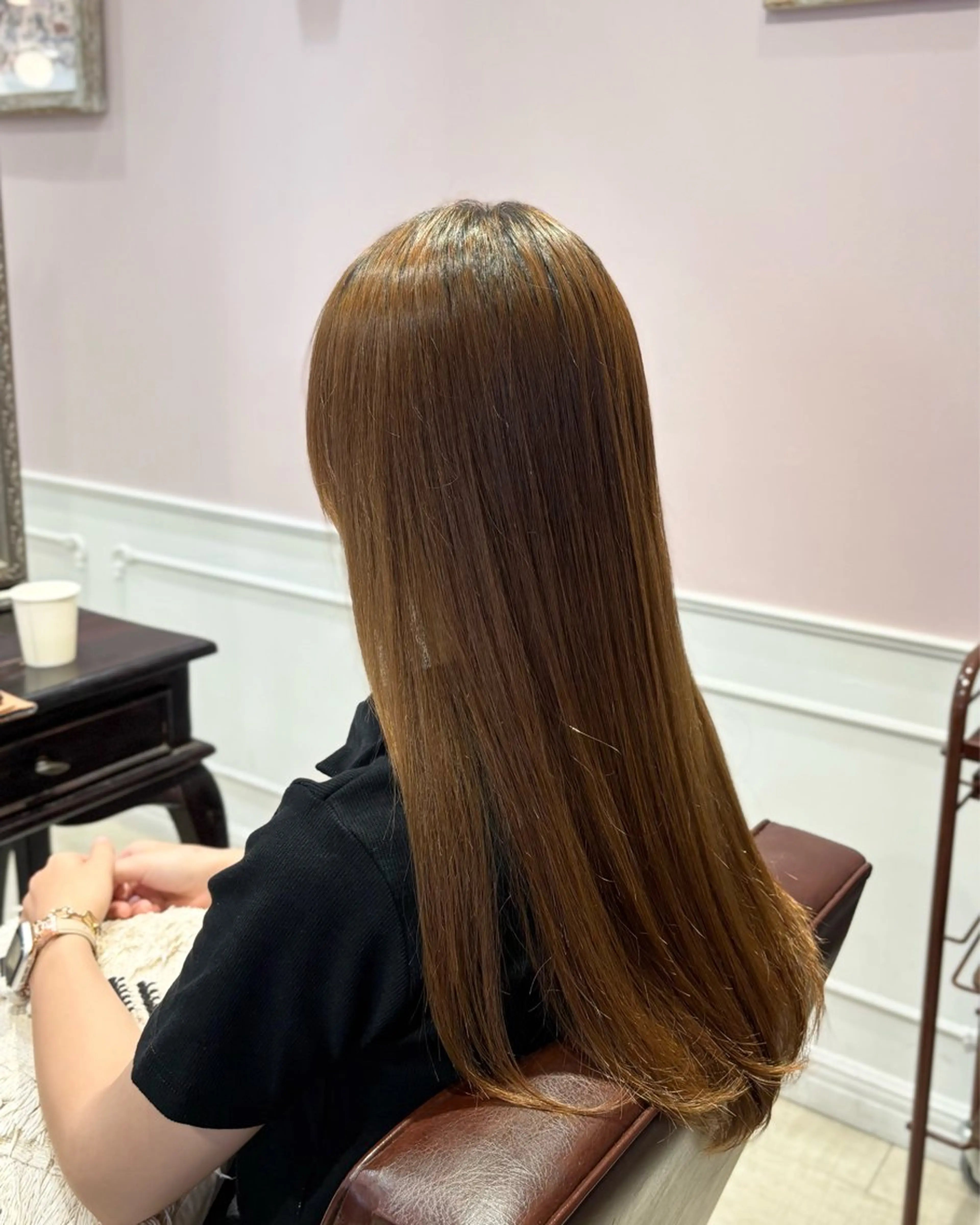 ロング パーマ カット 縮毛矯正 🌱なゆみ🌱透明感 /ナチュラル/高宮のヘアスタイル