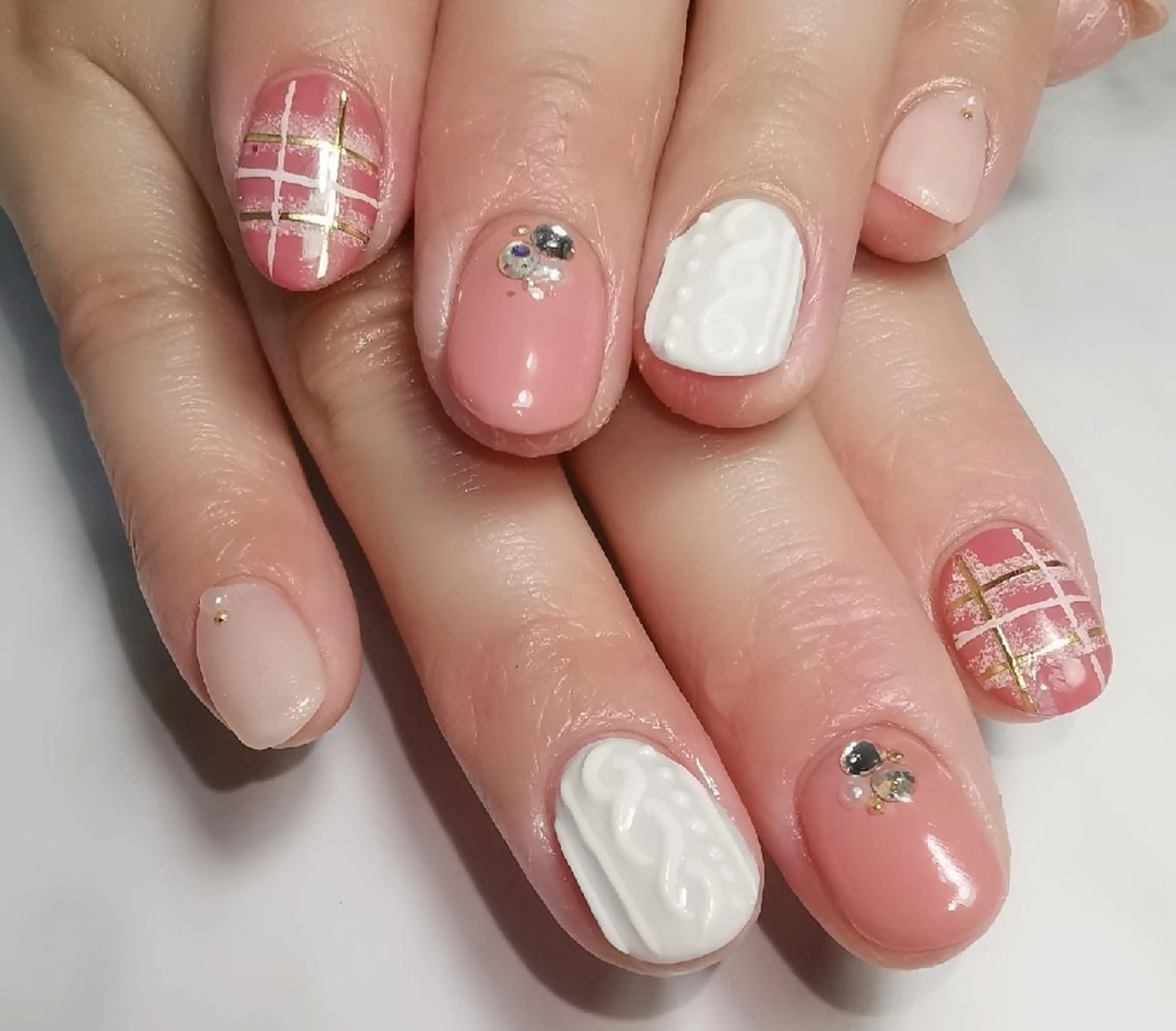 ネイル 冬ネイル ハンドネイル reve あやののネイルデザイン