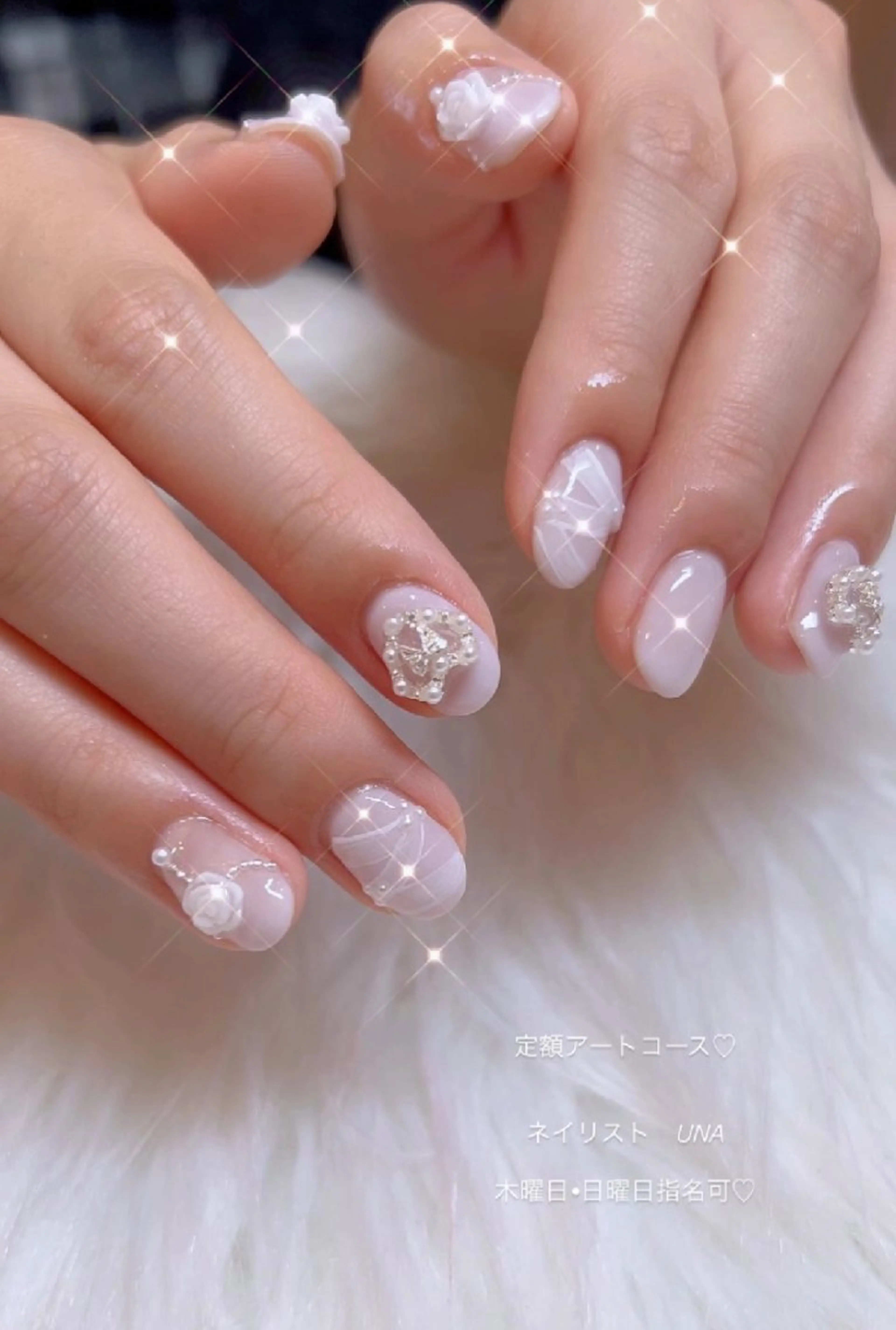 ネイル アートネイル 春ネイル バレンタイン ハンドネイル I LOVE ME NAIL.｡.:*♡のネイルデザイン