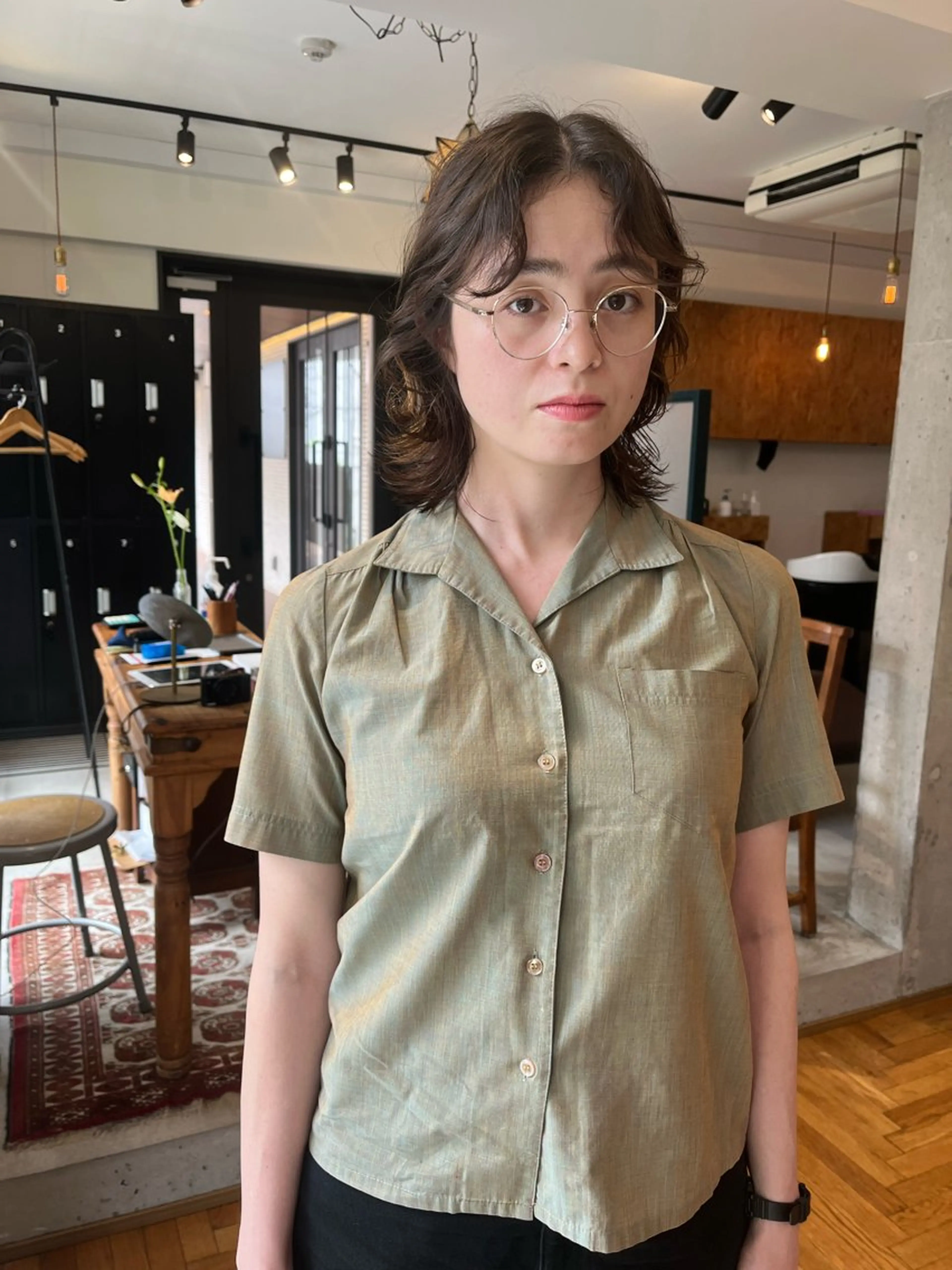 ミディアム パーマ 暖色/パーマ 🌼クニトウメイのヘアスタイル