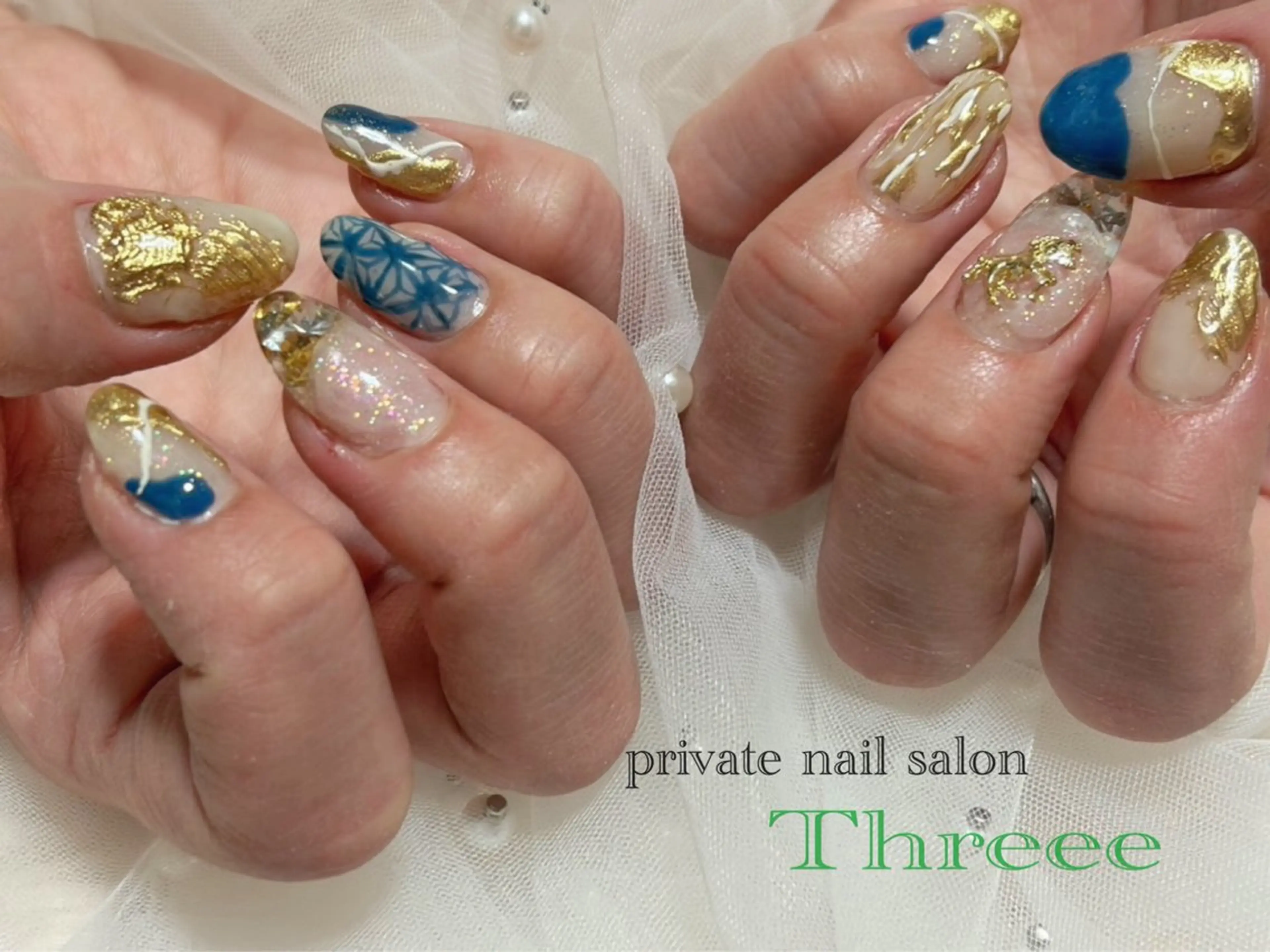 ネイル フレンチネイル ハンドネイル Nail salon - Threee　-のネイルデザイン